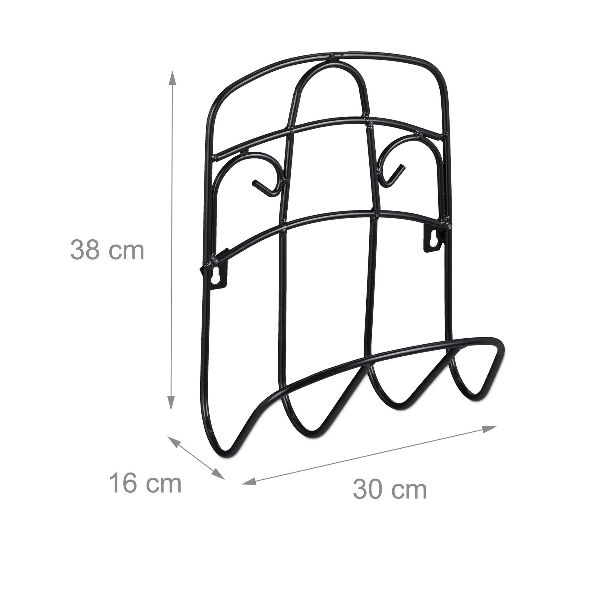 Schwarzer Schlauchhalter
