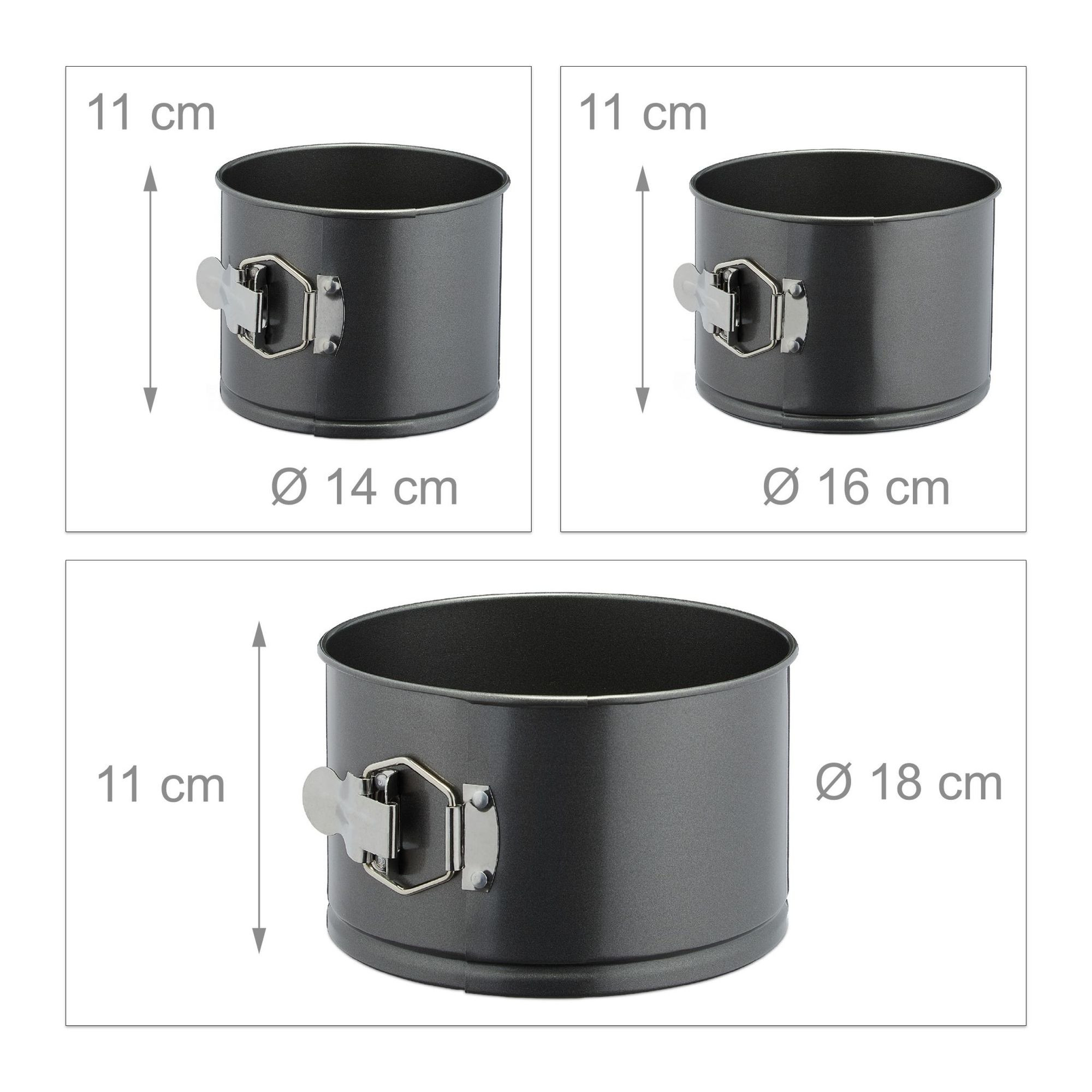 Springform Cake Tin Set of 3