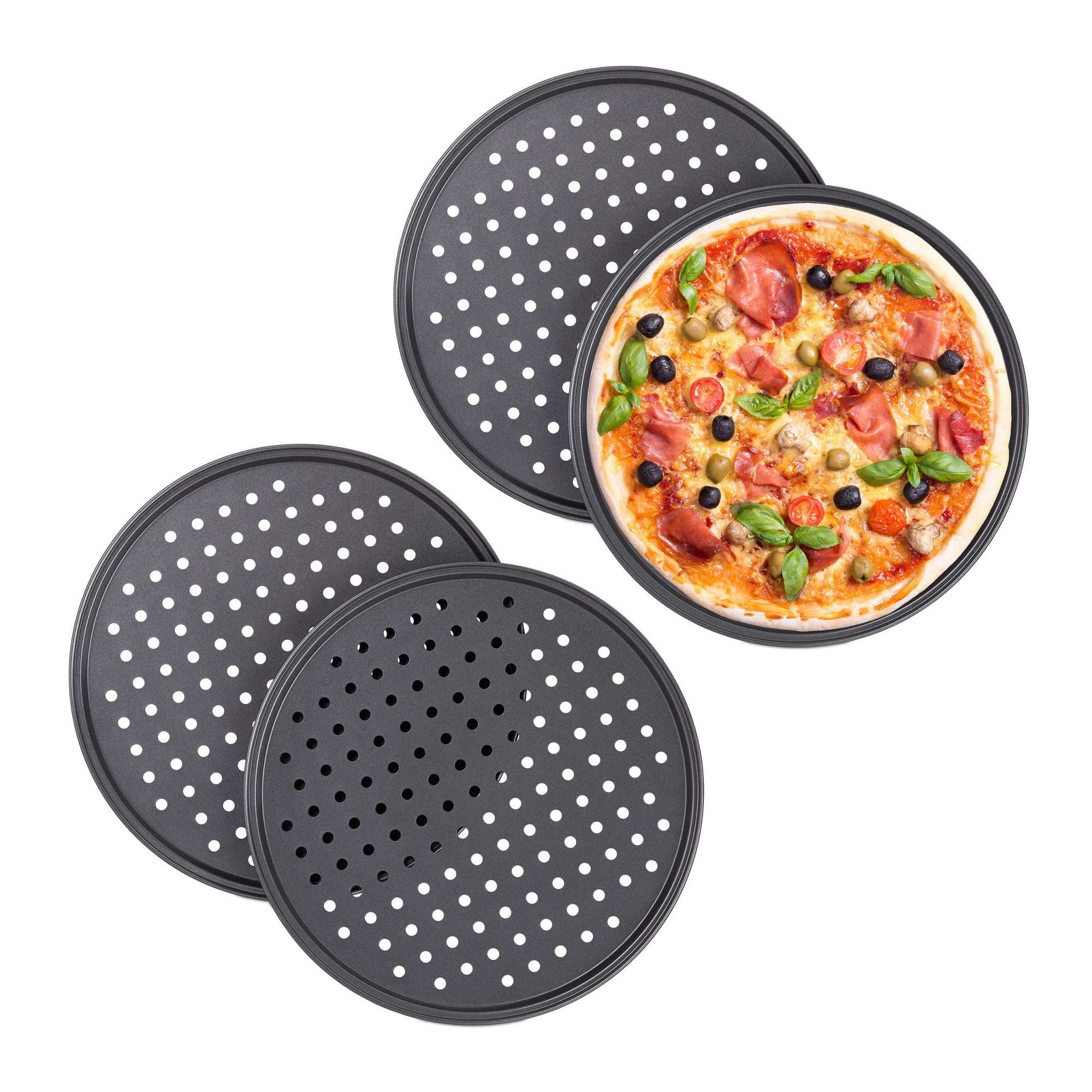 Rundes Pizzablech 4er Set