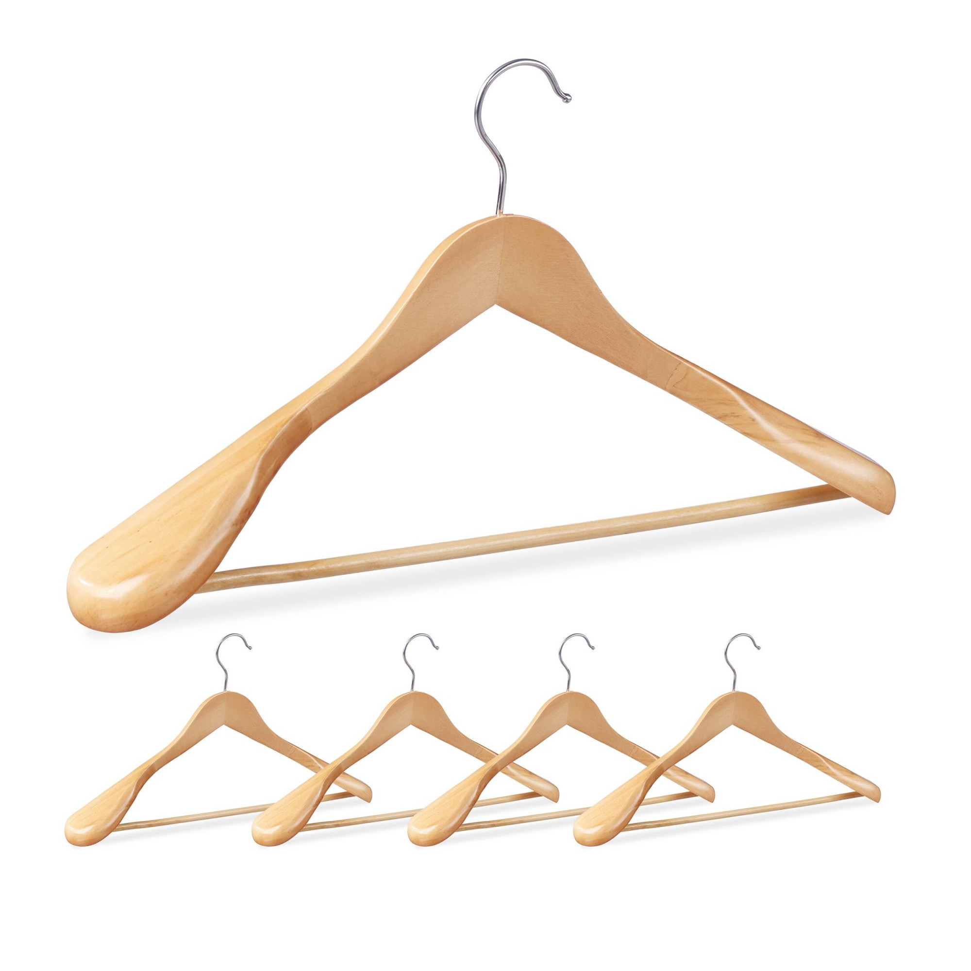 Conjunto de 5 cabides para ternos