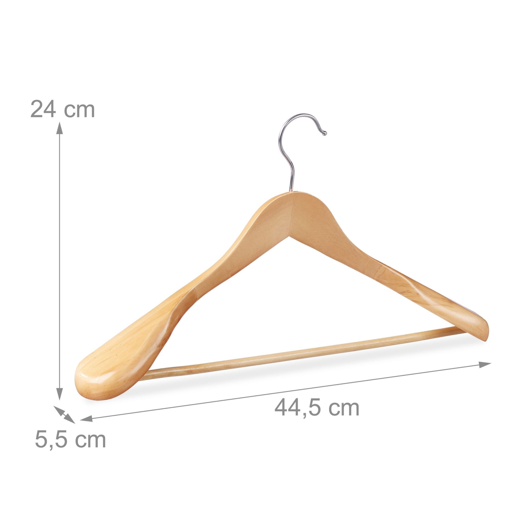 Conjunto de 5 cabides para ternos