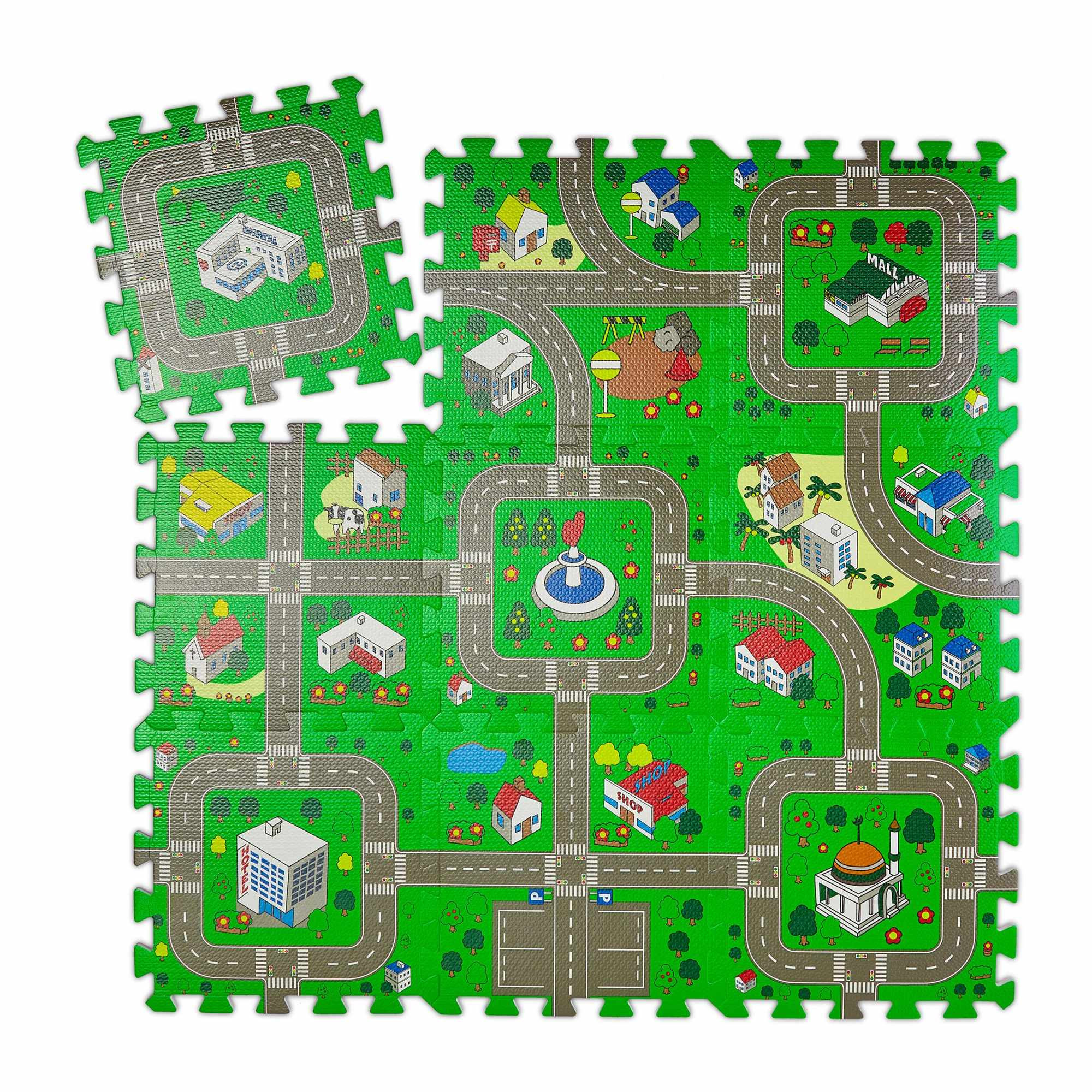 Puzzlematte Straße