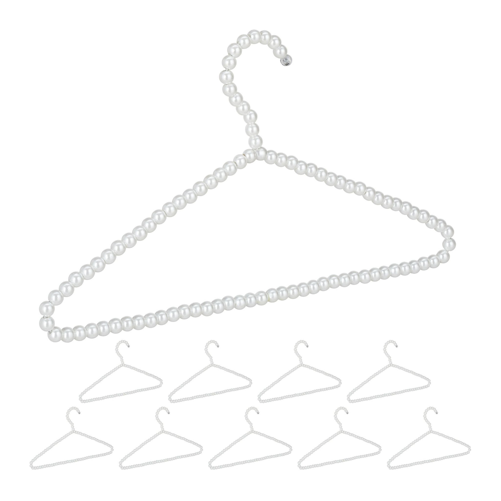 Conjunto de 10 cabides Perle
