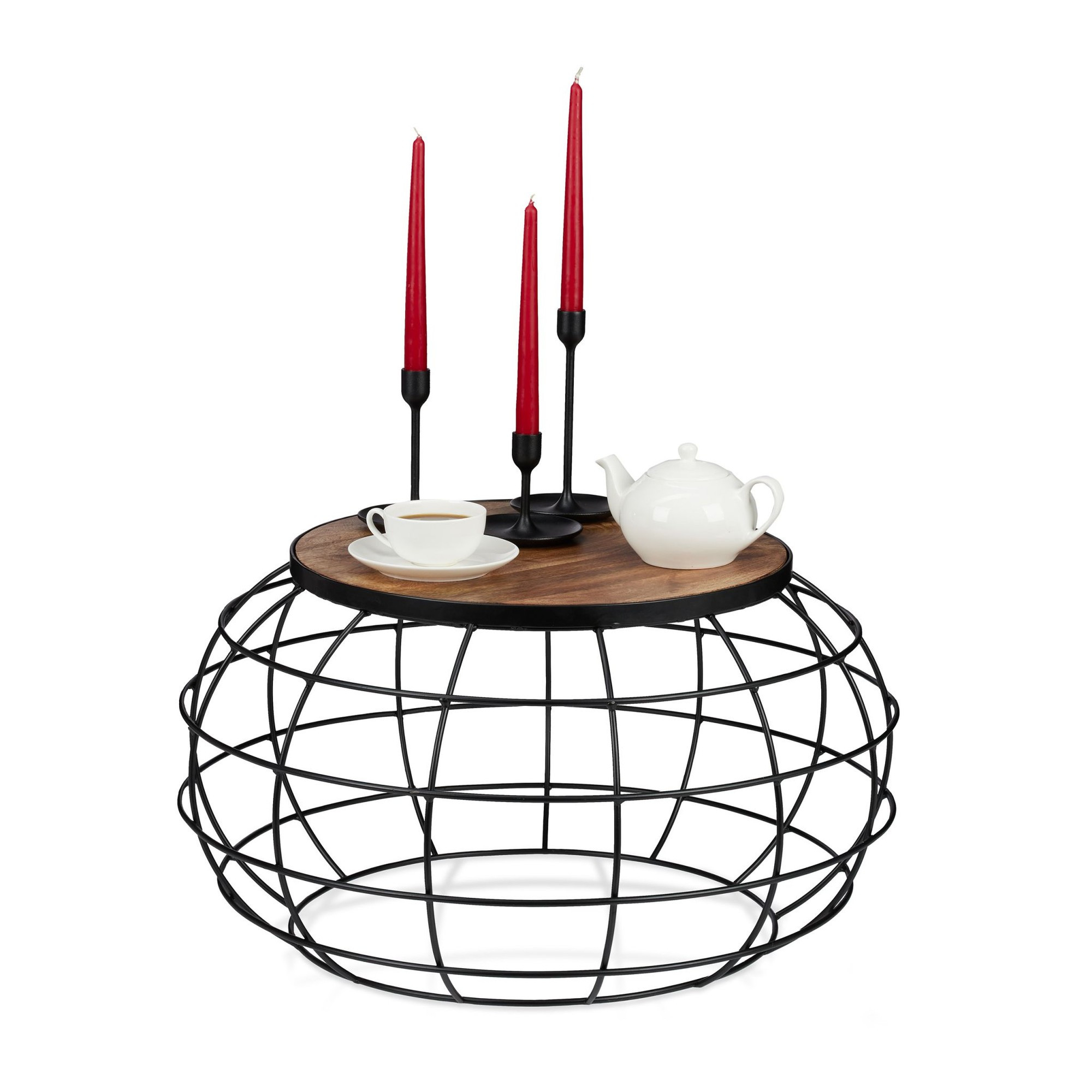 Mesa de centro de madera de mango