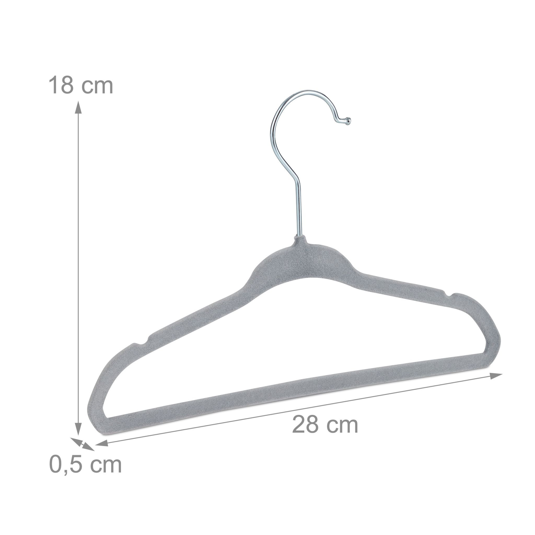 Cabides de veludo para crianças
