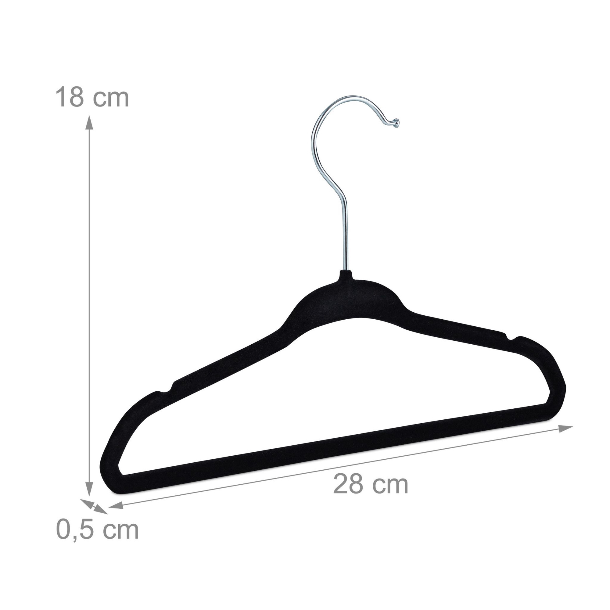 Cabides de veludo para crianças