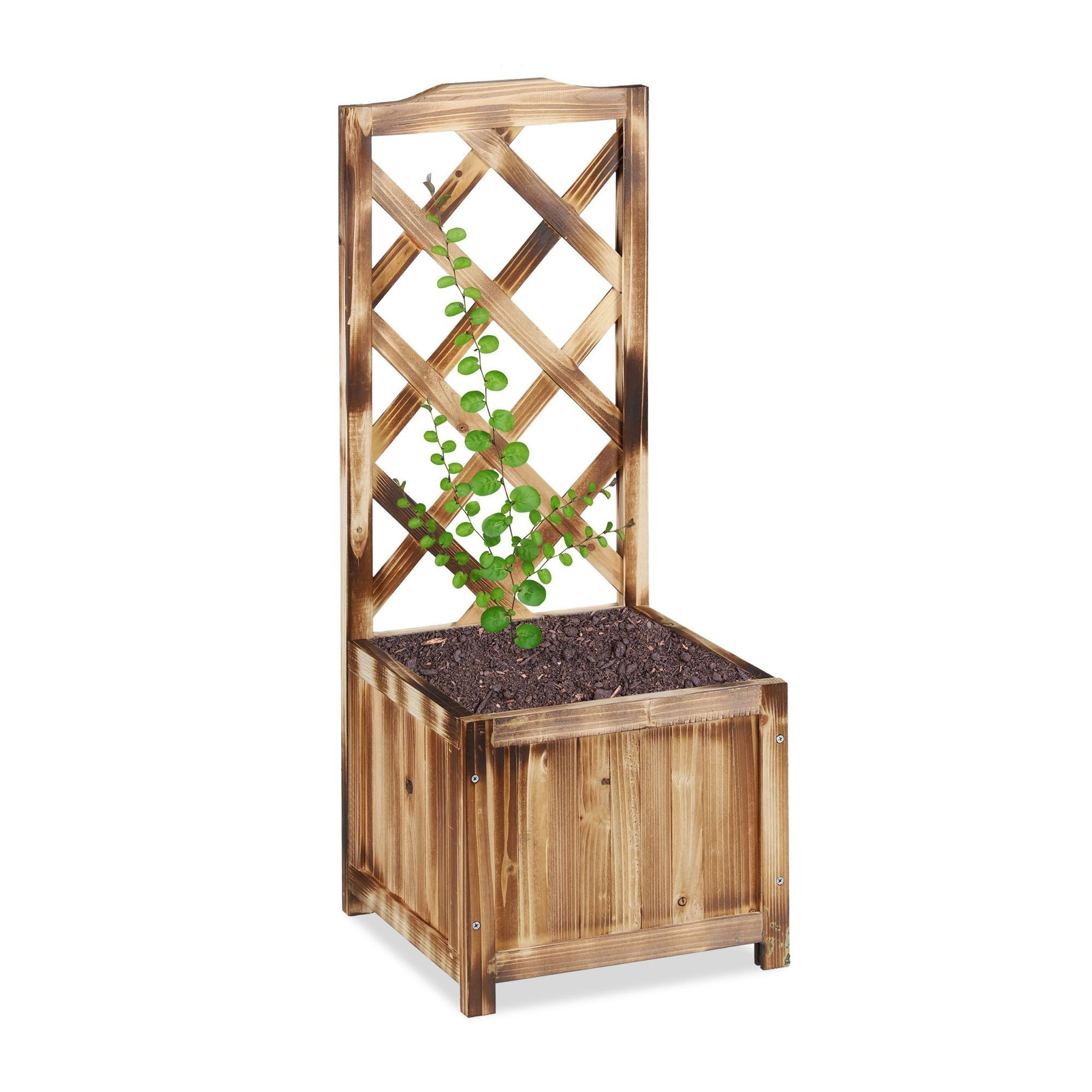 Flamed Planter Box s Trellis