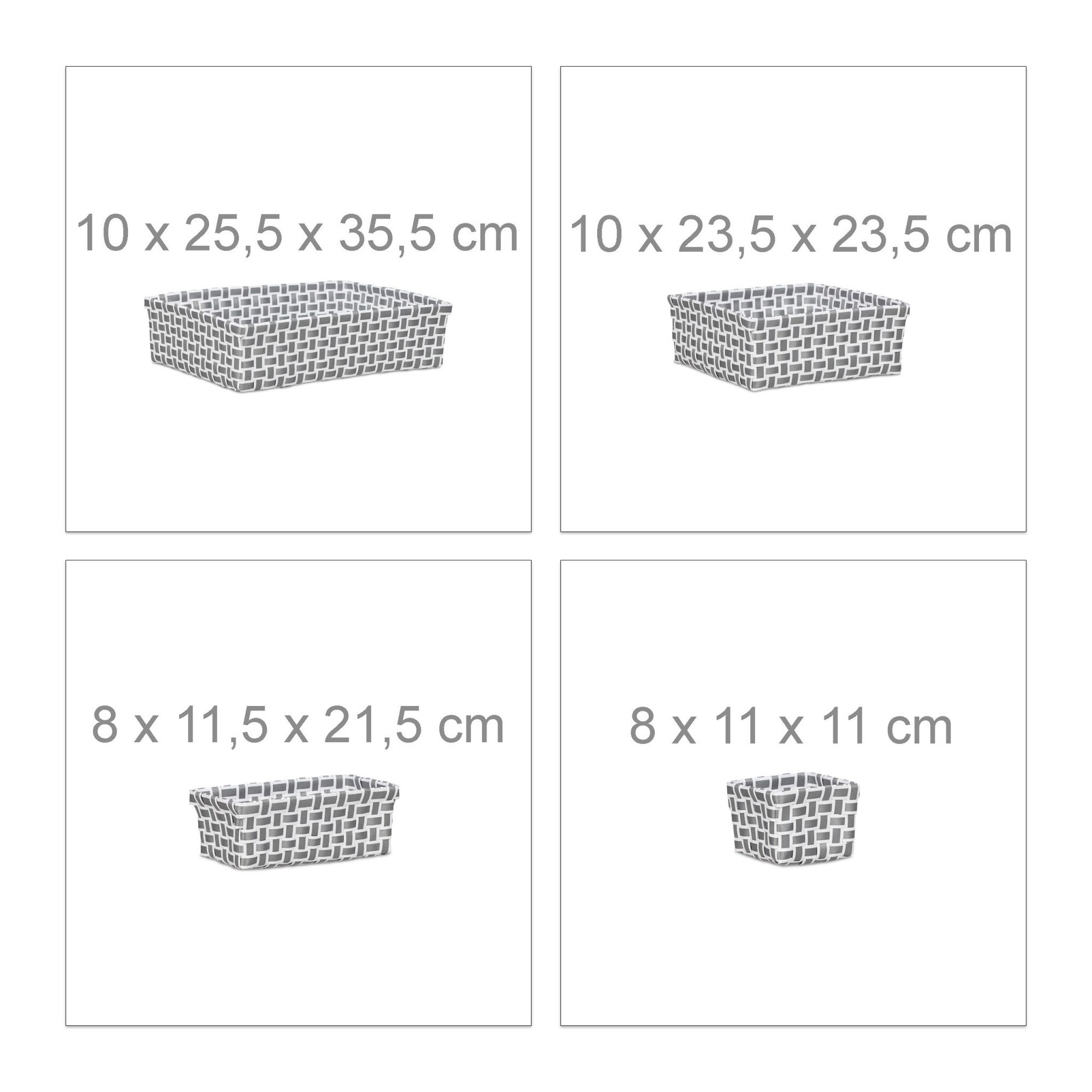Ensemble de 8 paniers de rangement