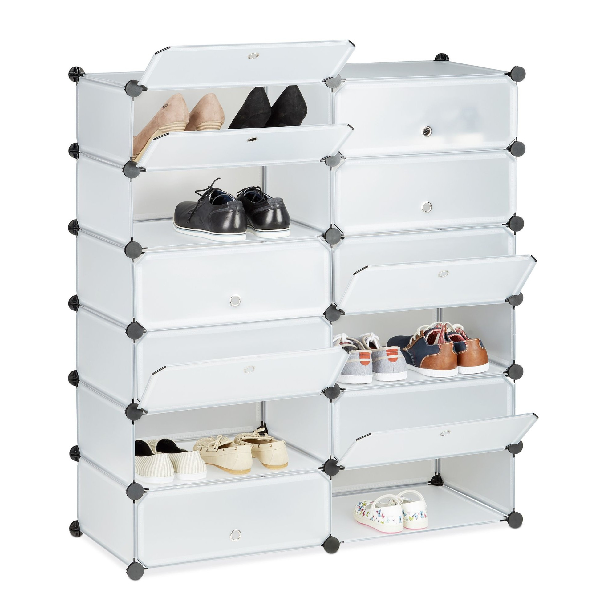 12 Compartment Shoe Cabinet