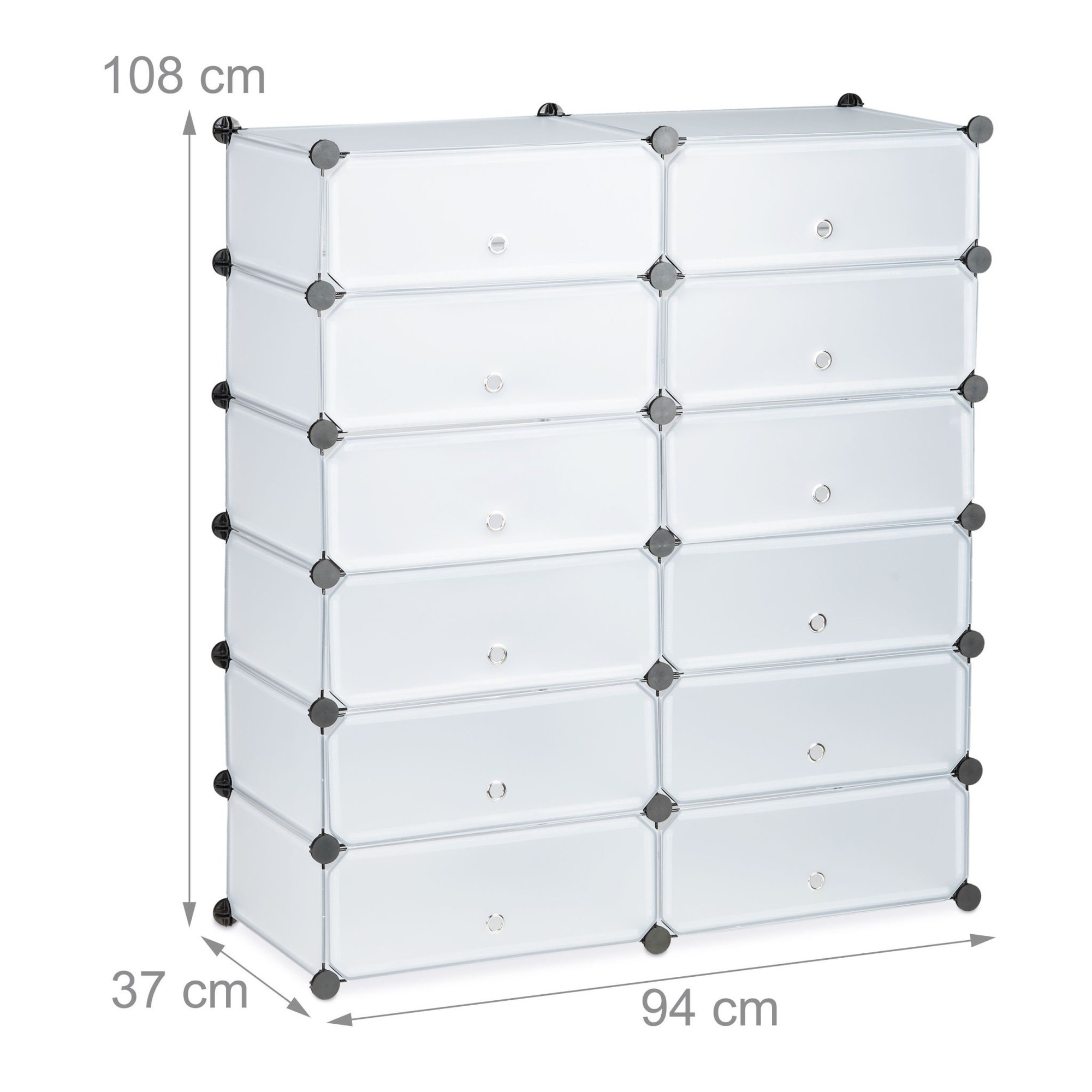 Armoire à chaussures à 12 compartiments
