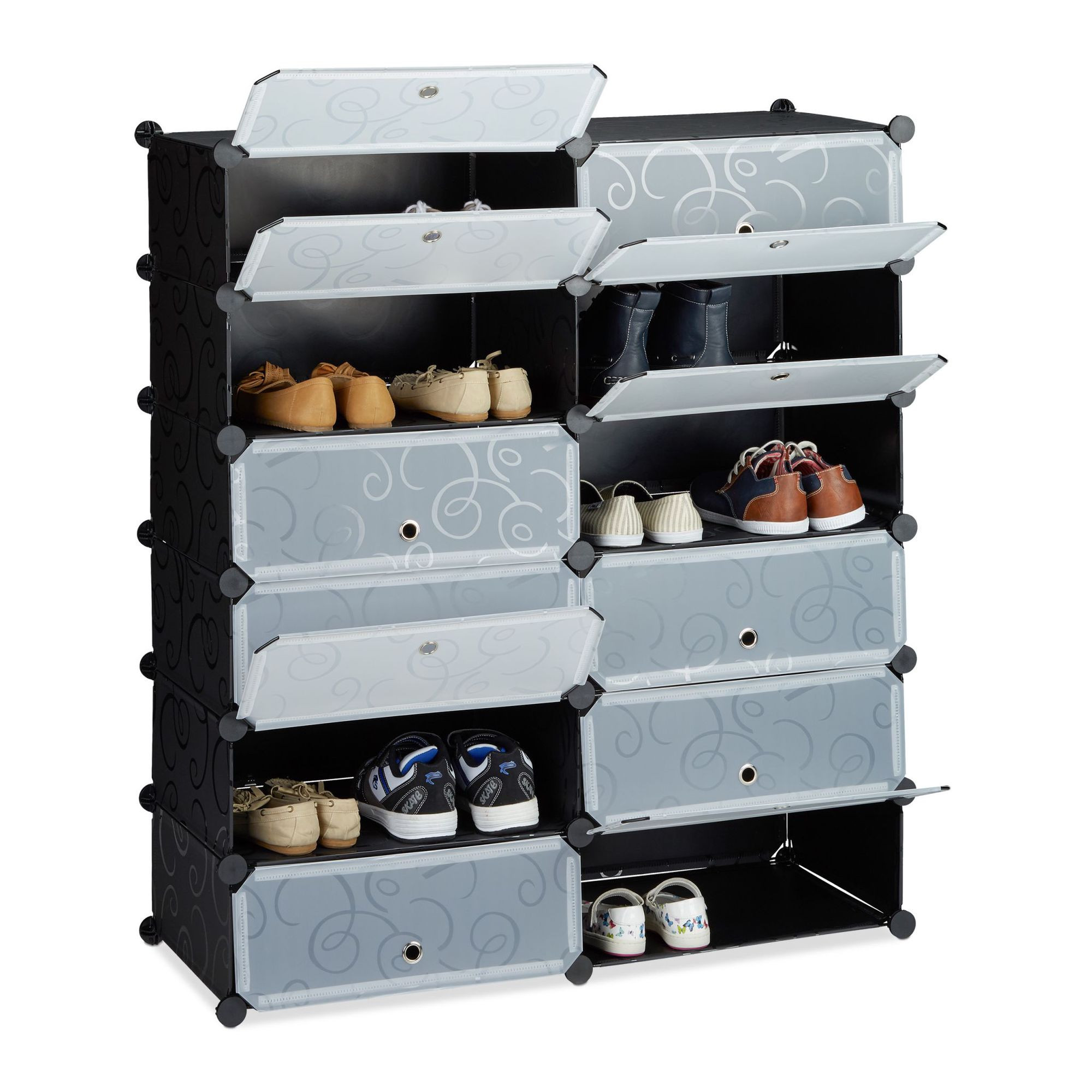Armoire à chaussures à 12 compartiments