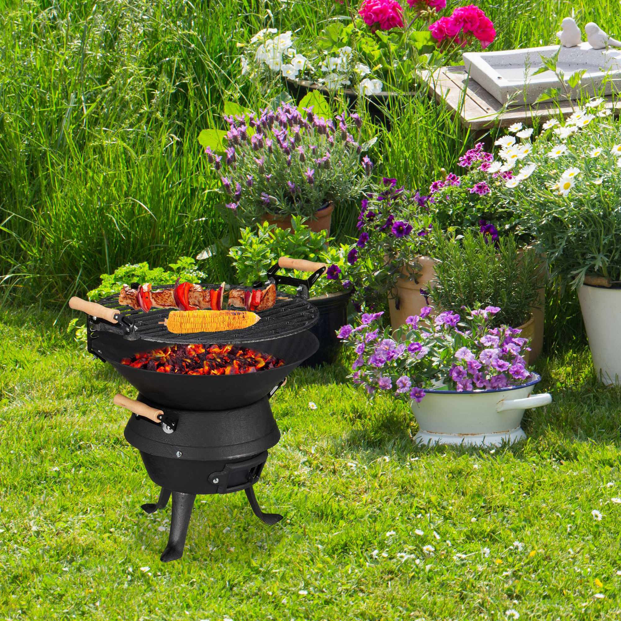 Gietijzeren barbecue