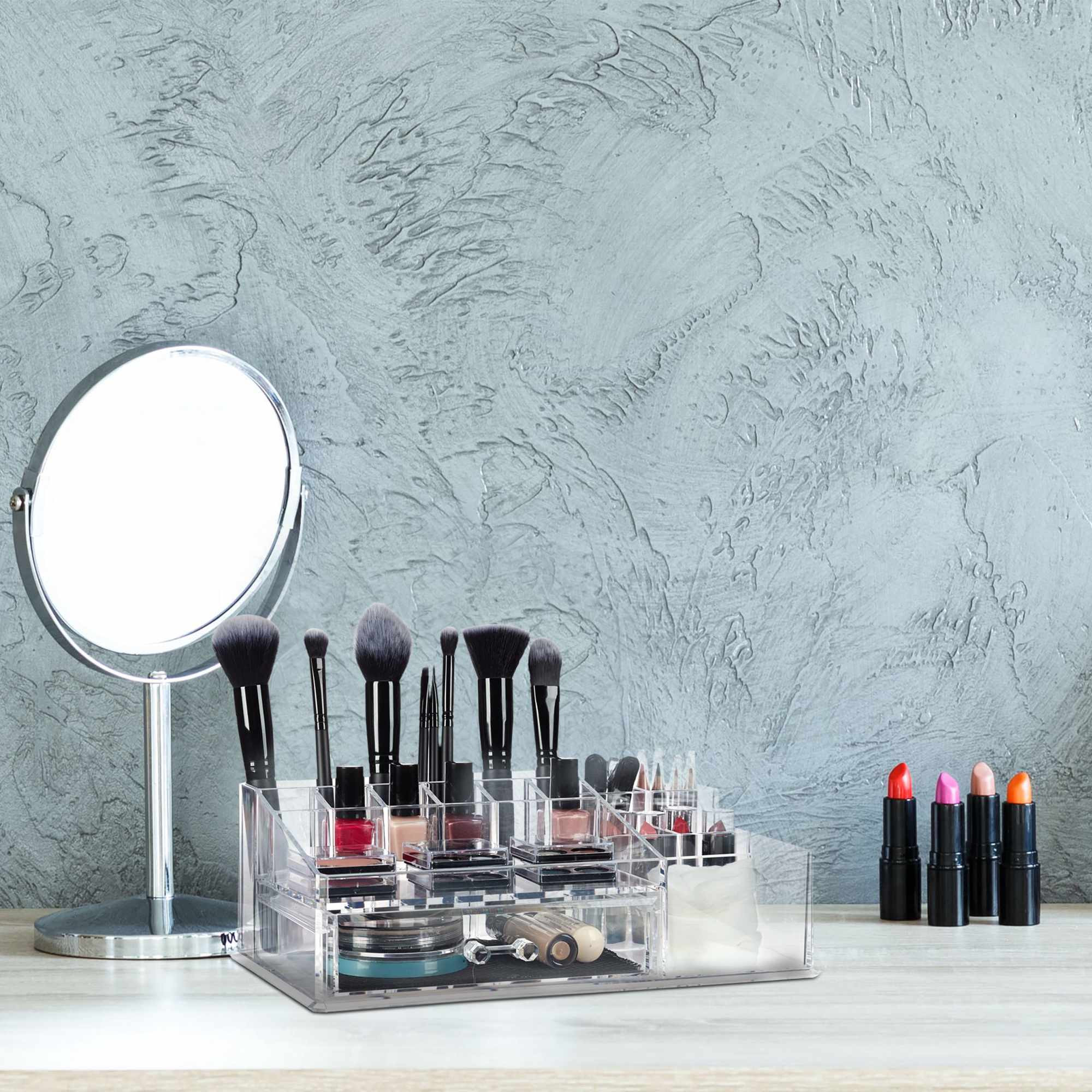 Make-up organizer met 16 compartimenten