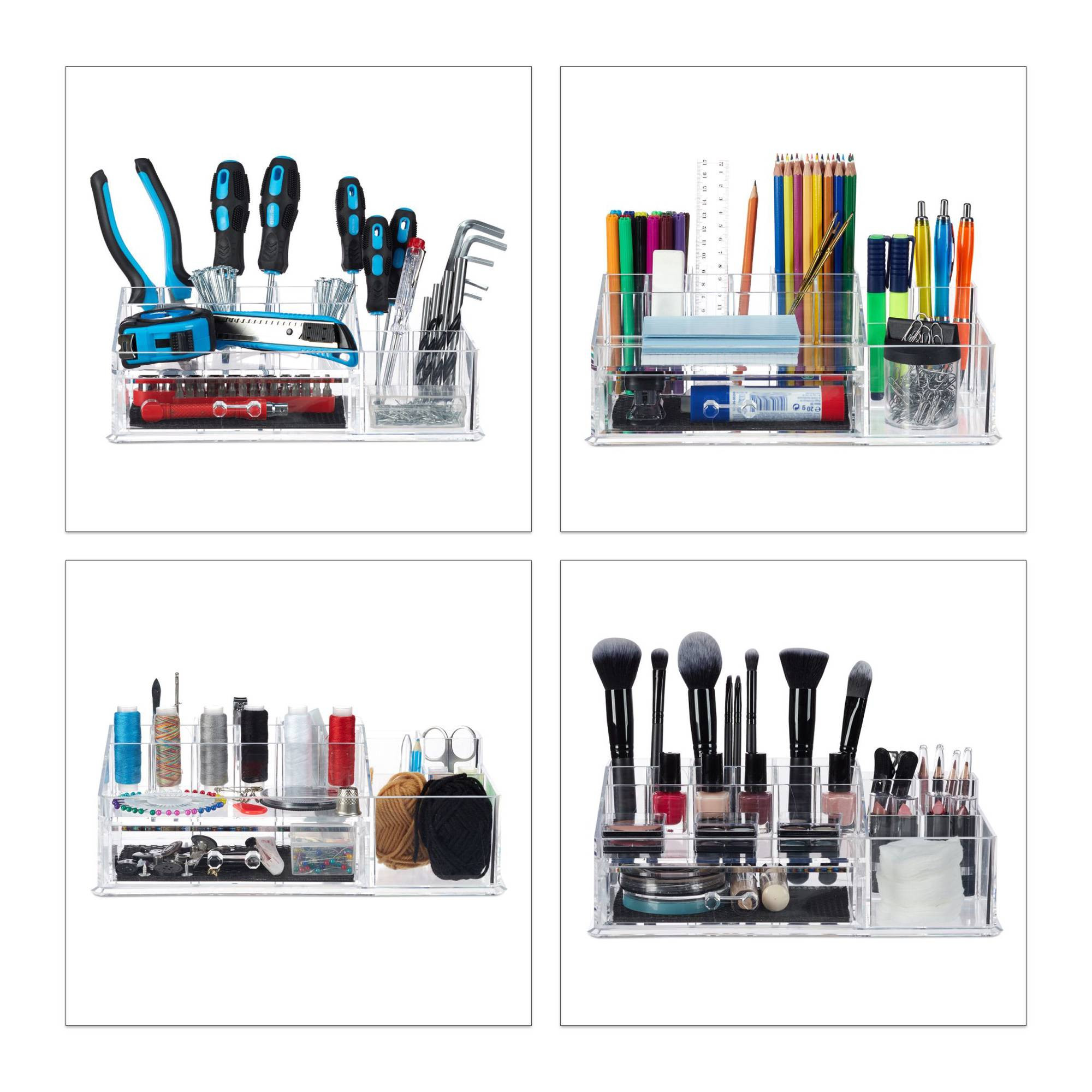 Make-up organizer met 16 compartimenten