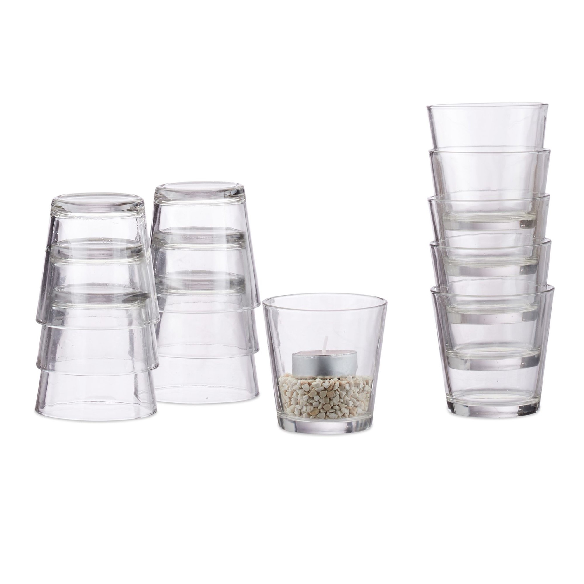 Conjunto de 2 copos para velas