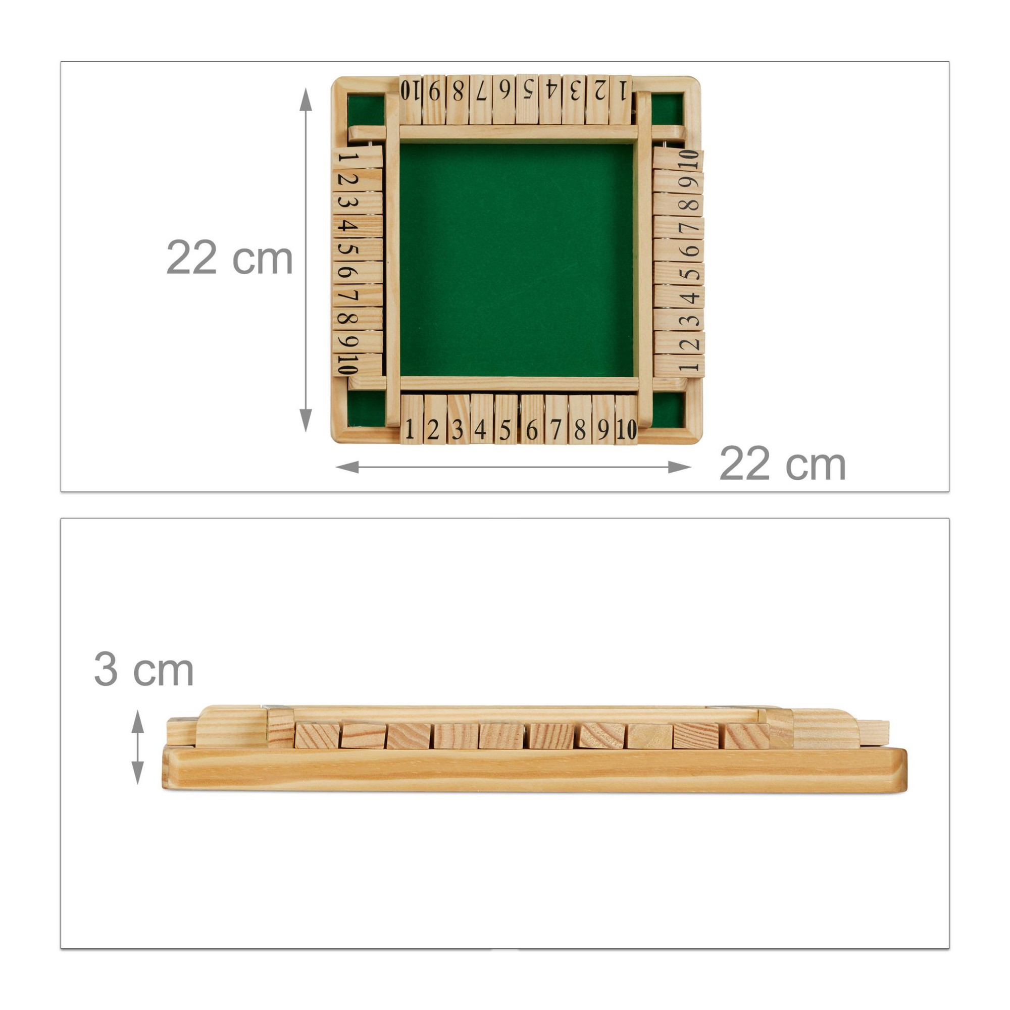 Jeu de dés Shut The Box