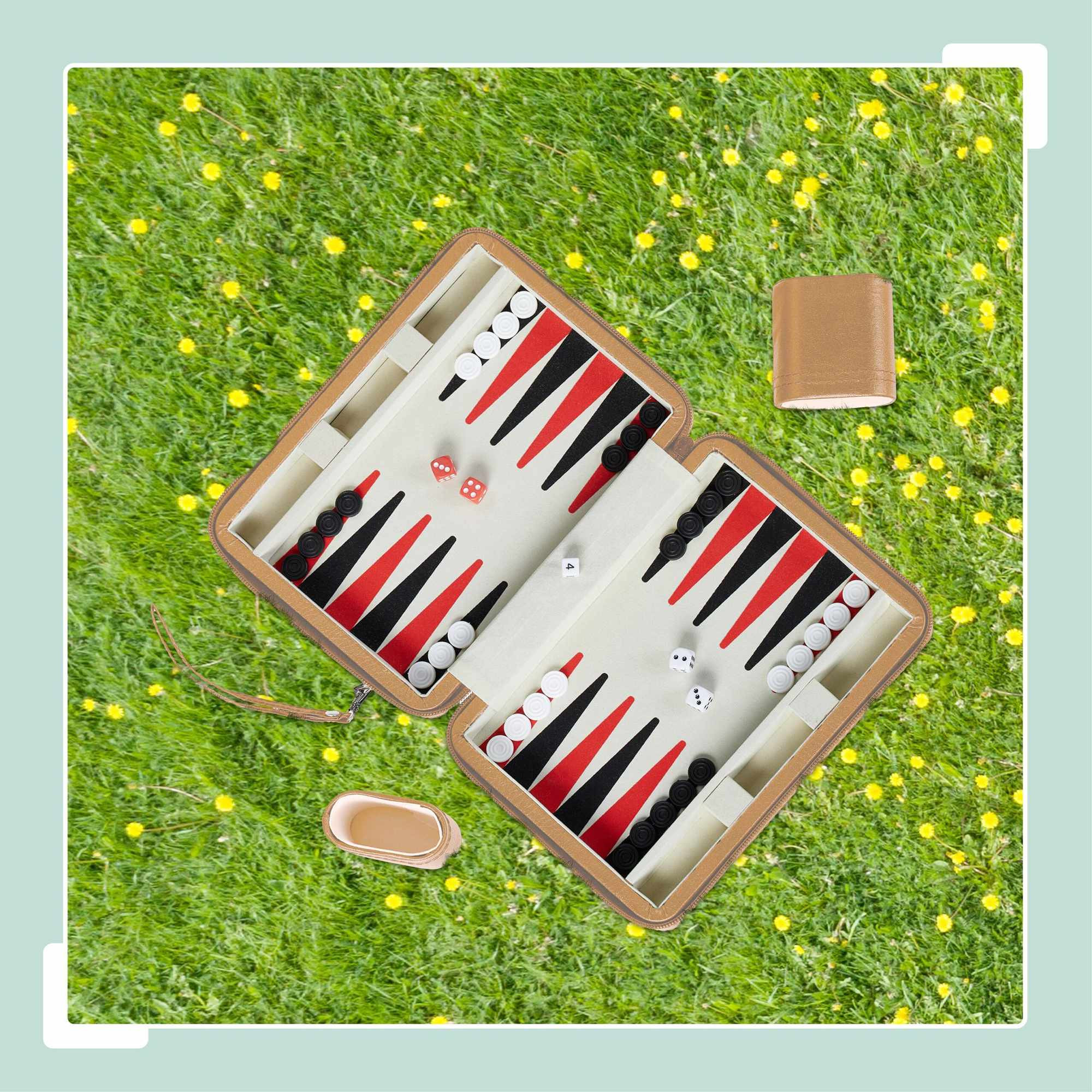 Gioco di viaggio del backgammon