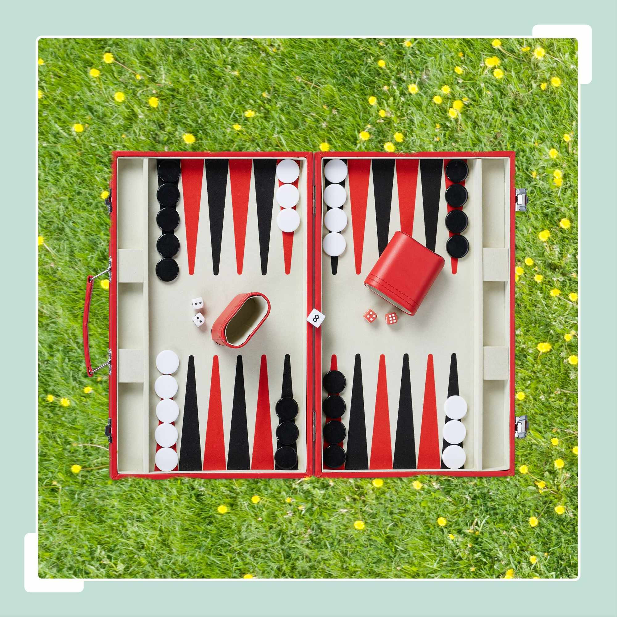 Borsa rossa per il backgammon