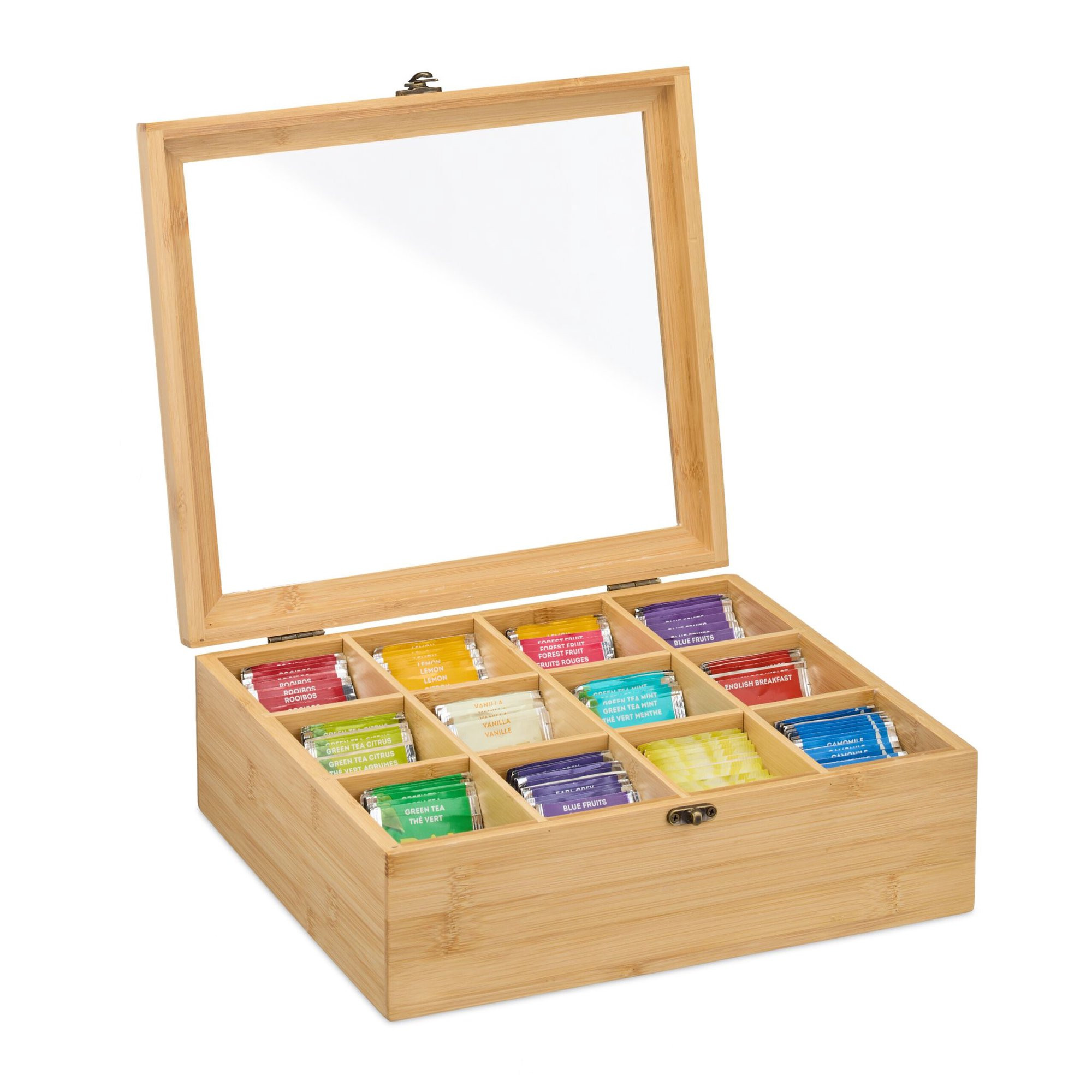 Teebox mit 12 Fächern