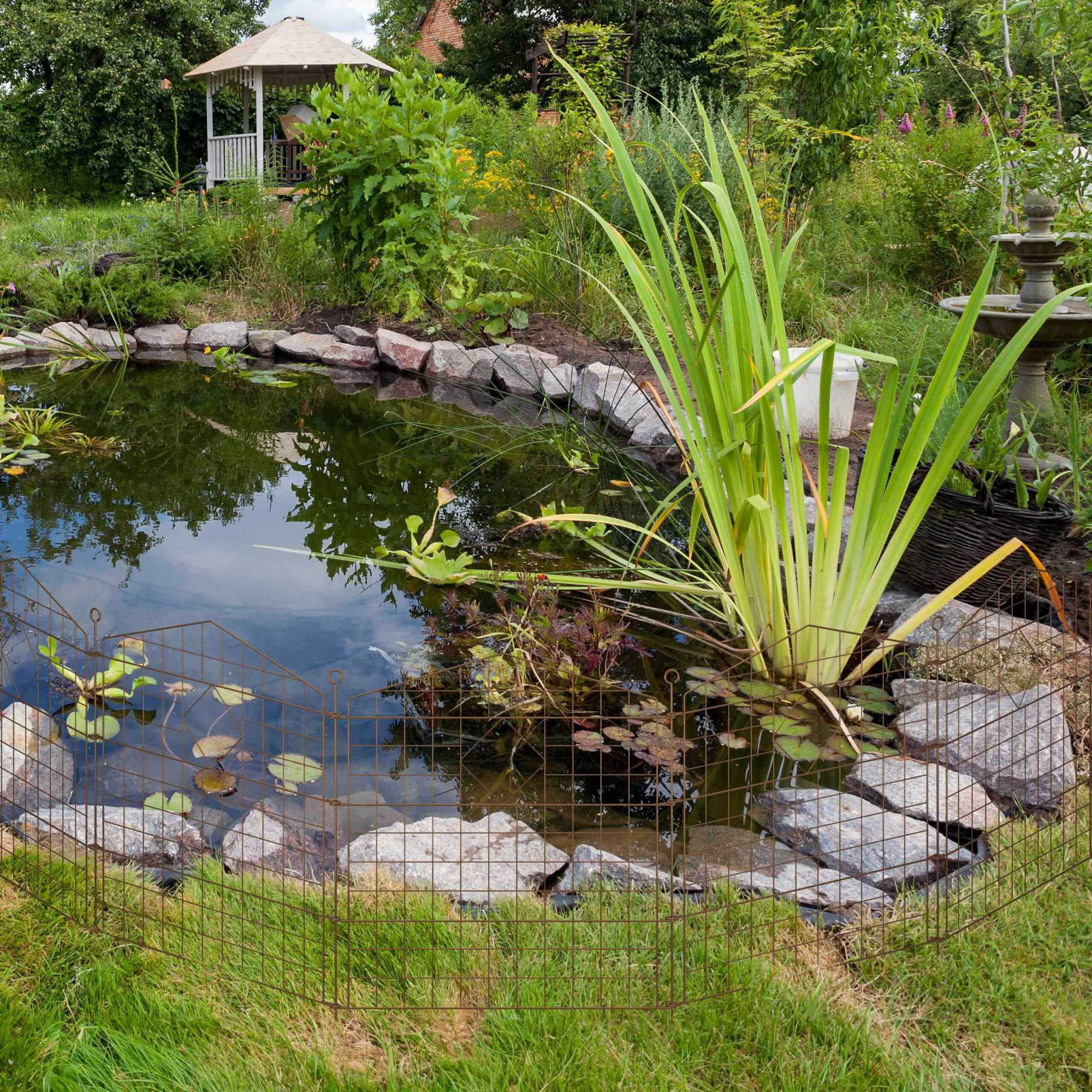 Gartenzaun mit Bögen, 5-teilig