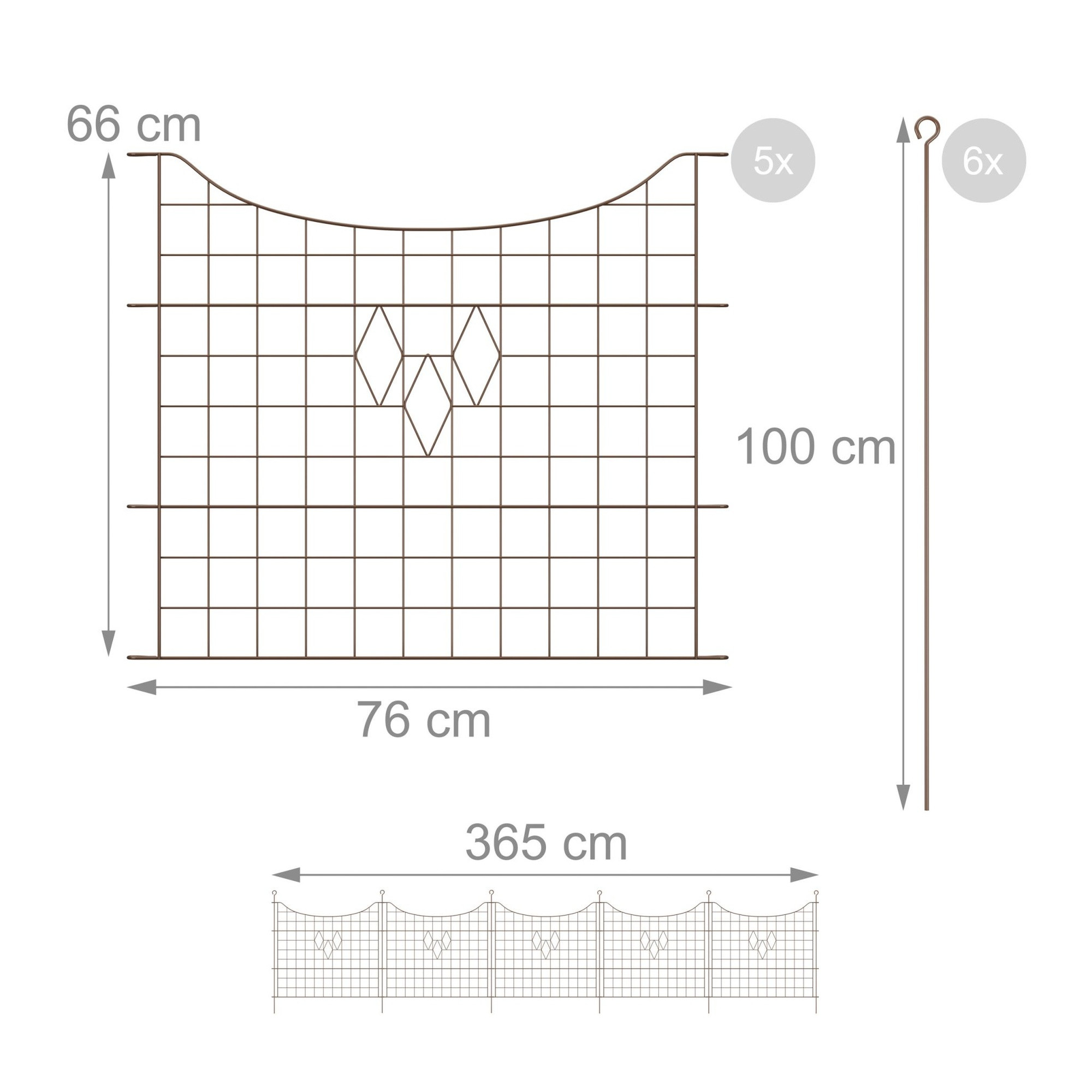 Cerca de barragem com 5 cercas