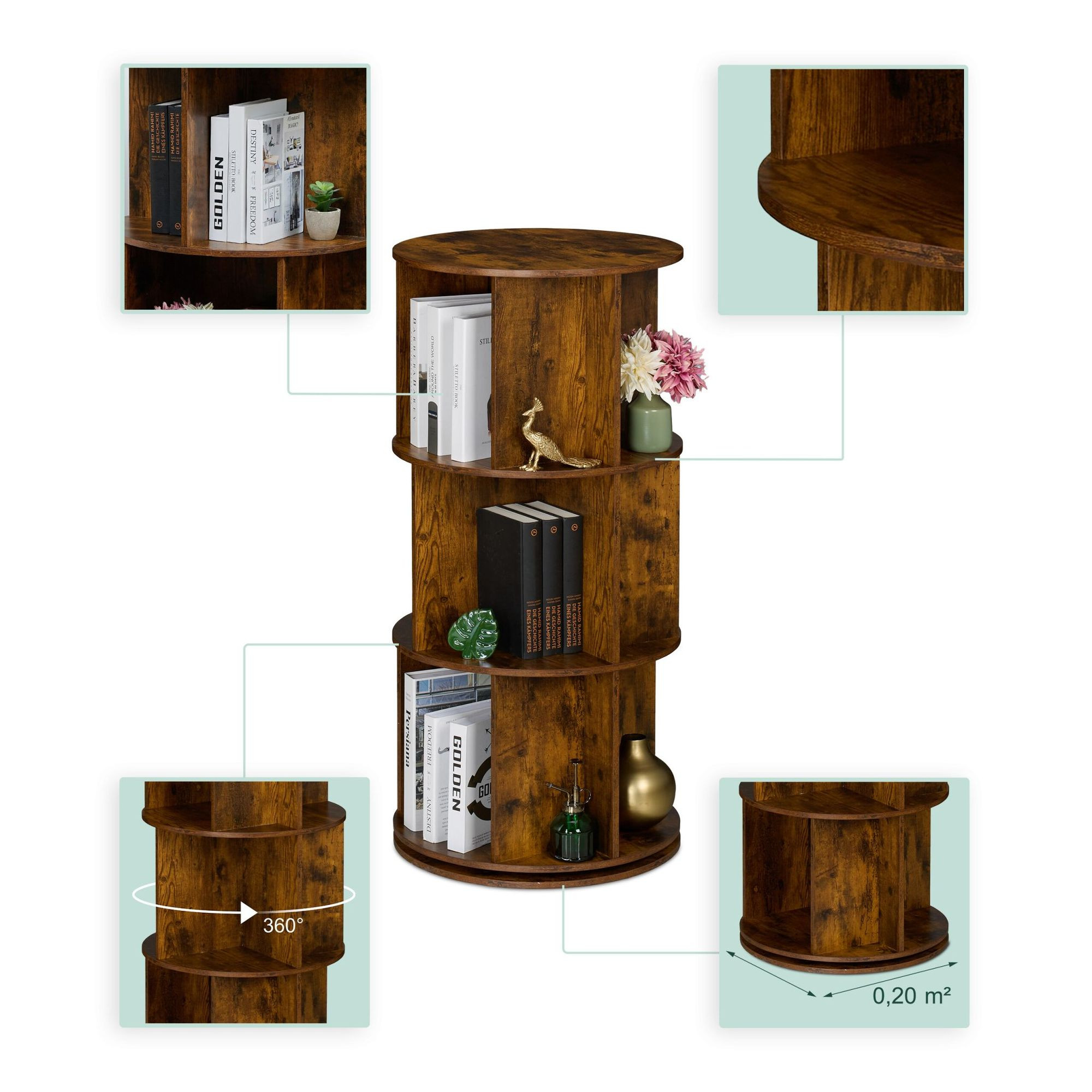 Rotierender Bücherturm