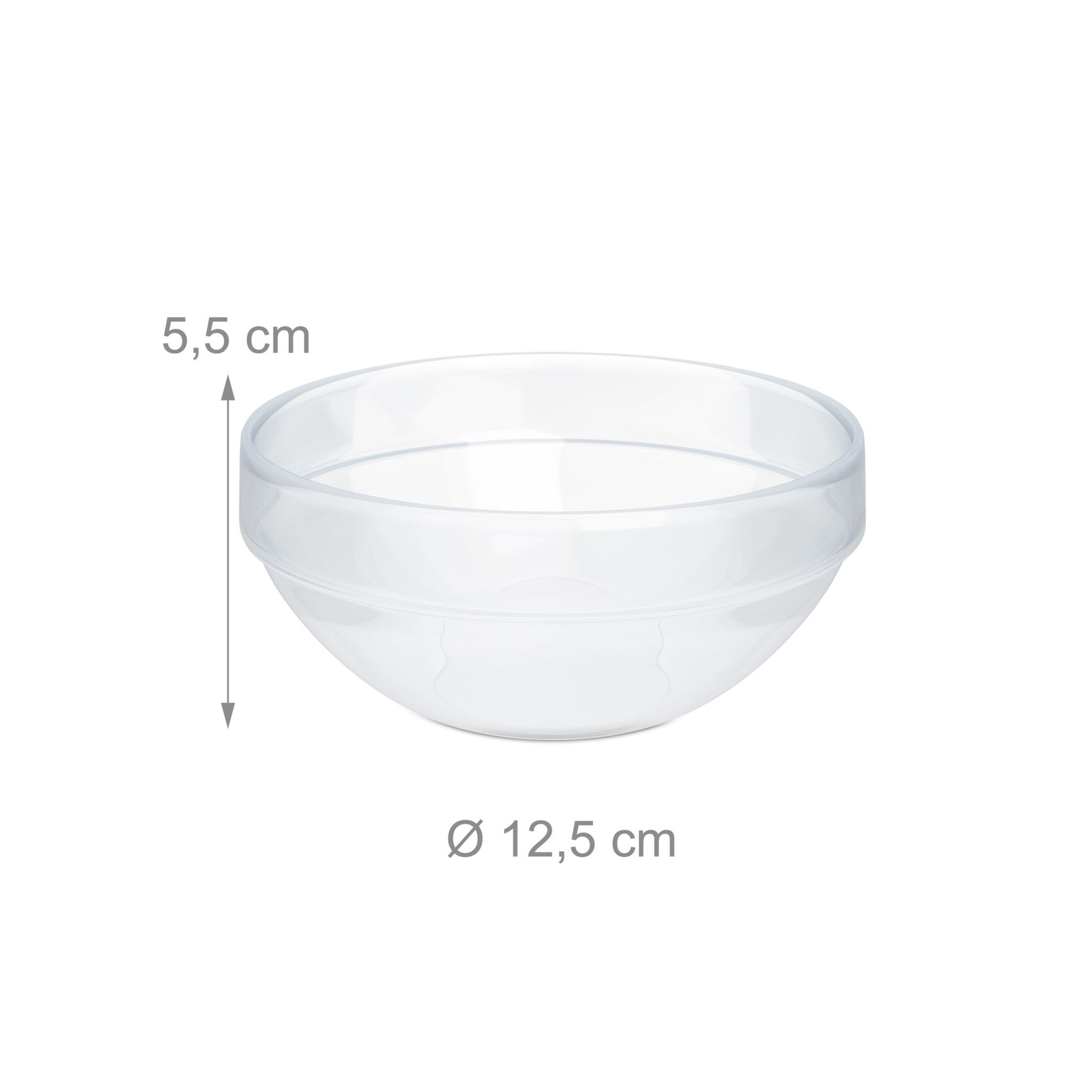 Dessertkommen glas 6-pack