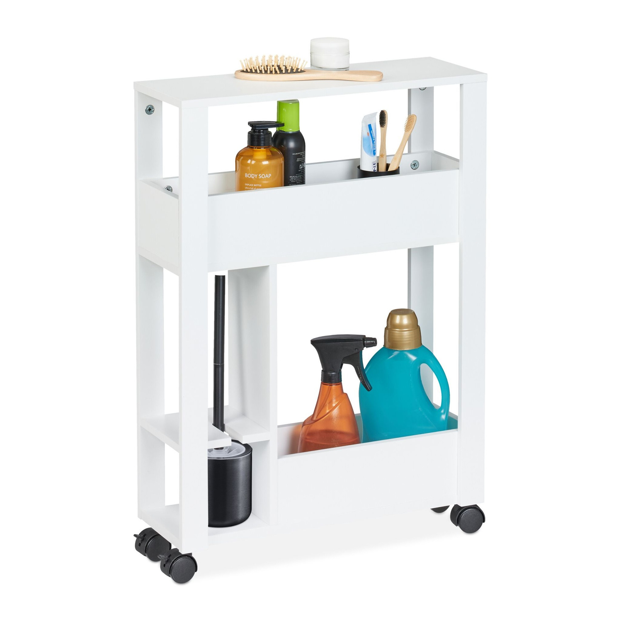 Carrito de nicho blanco
