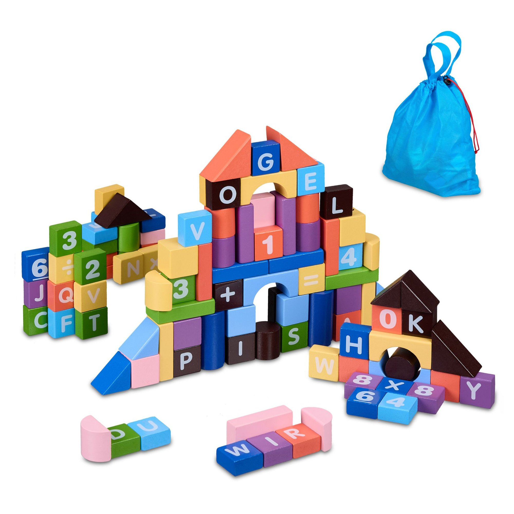 Bunte Bausteine ​​im Set