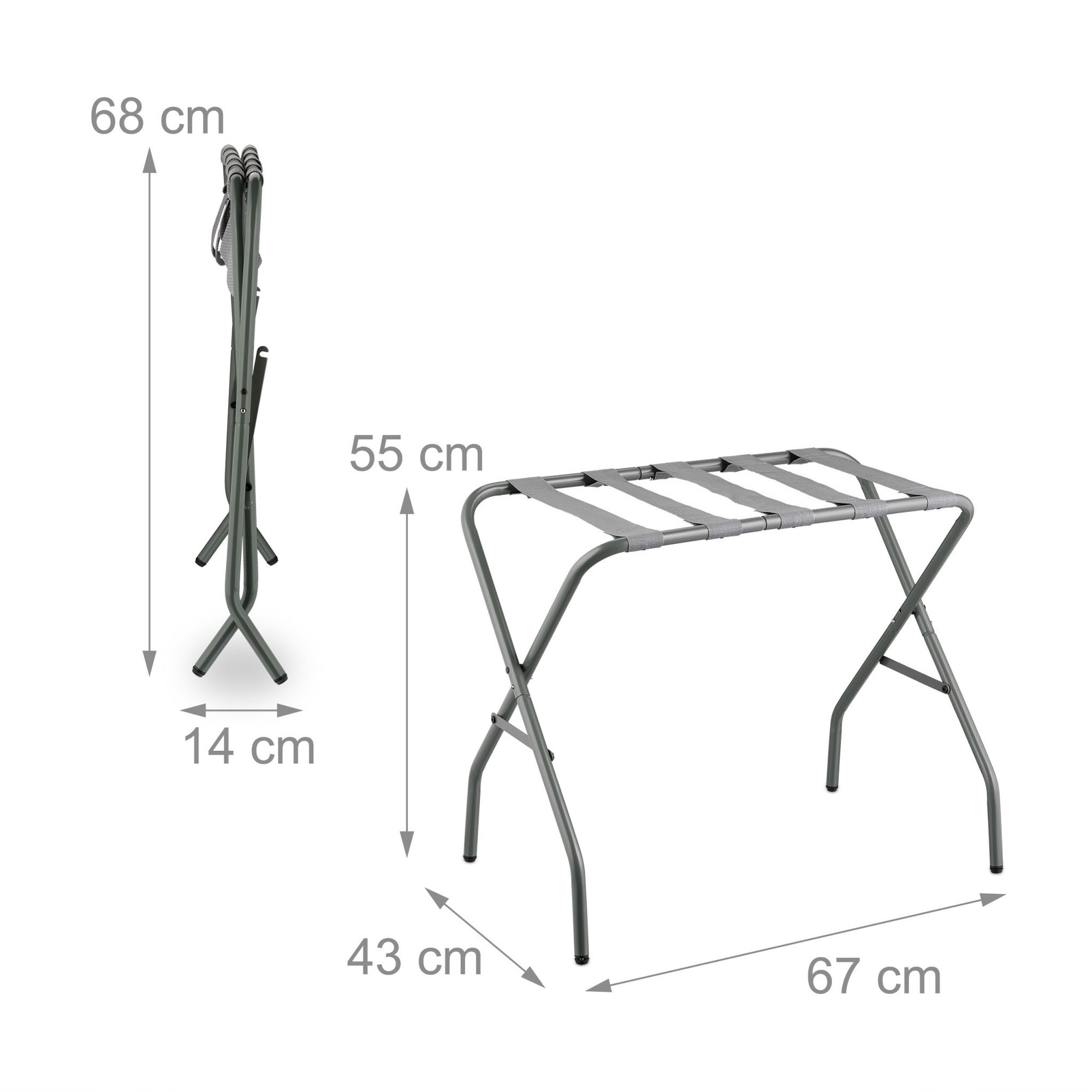 Perchero plegable de metal