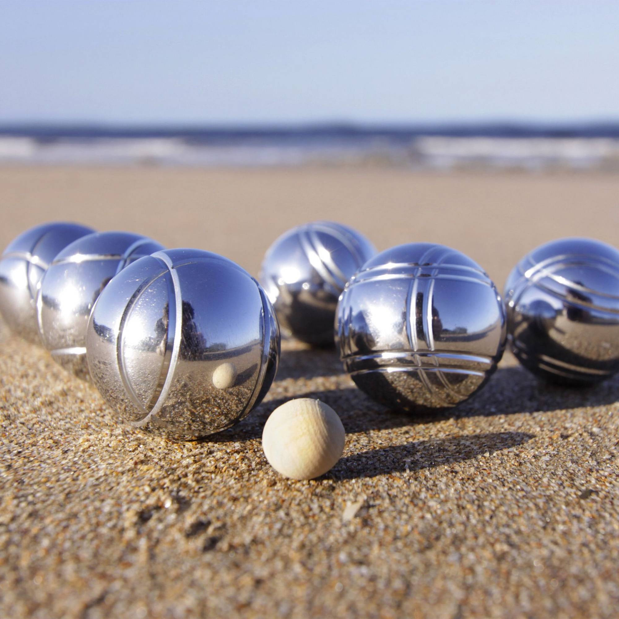 ensemble de 6 boules de pétanque