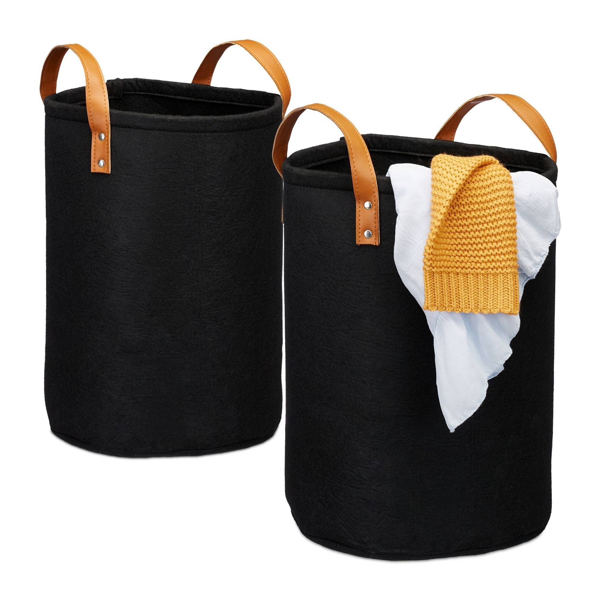 Cesto de roupa em feltro 28 l