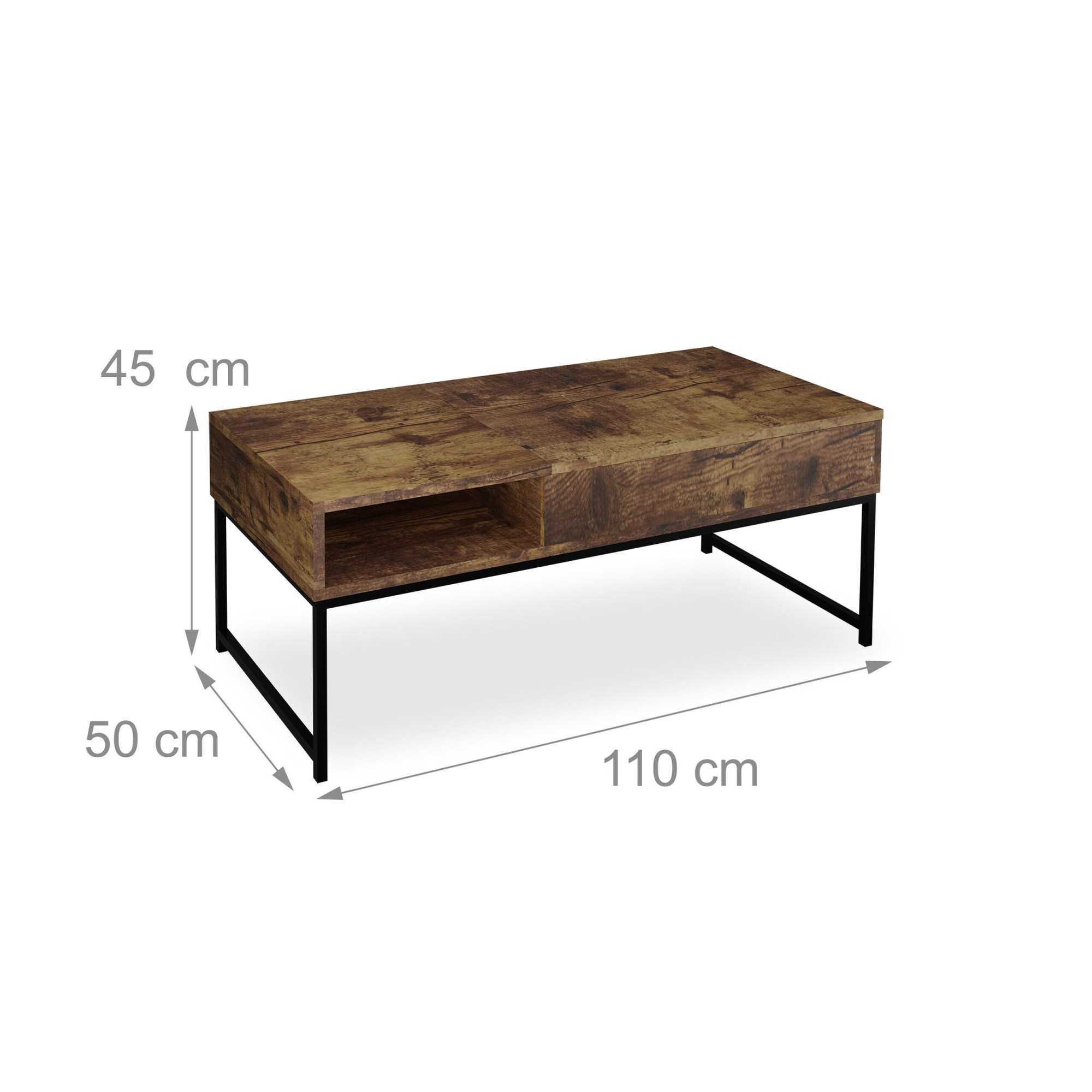 Klappbarer Couchtisch