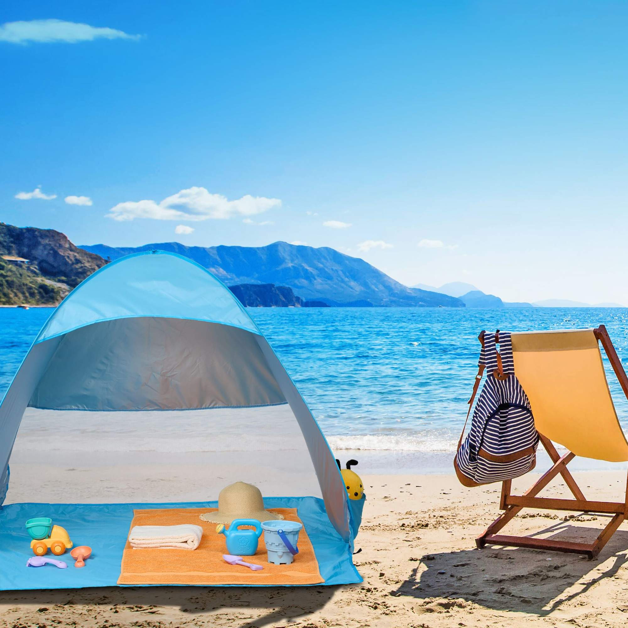 Strandmuschel-Popup