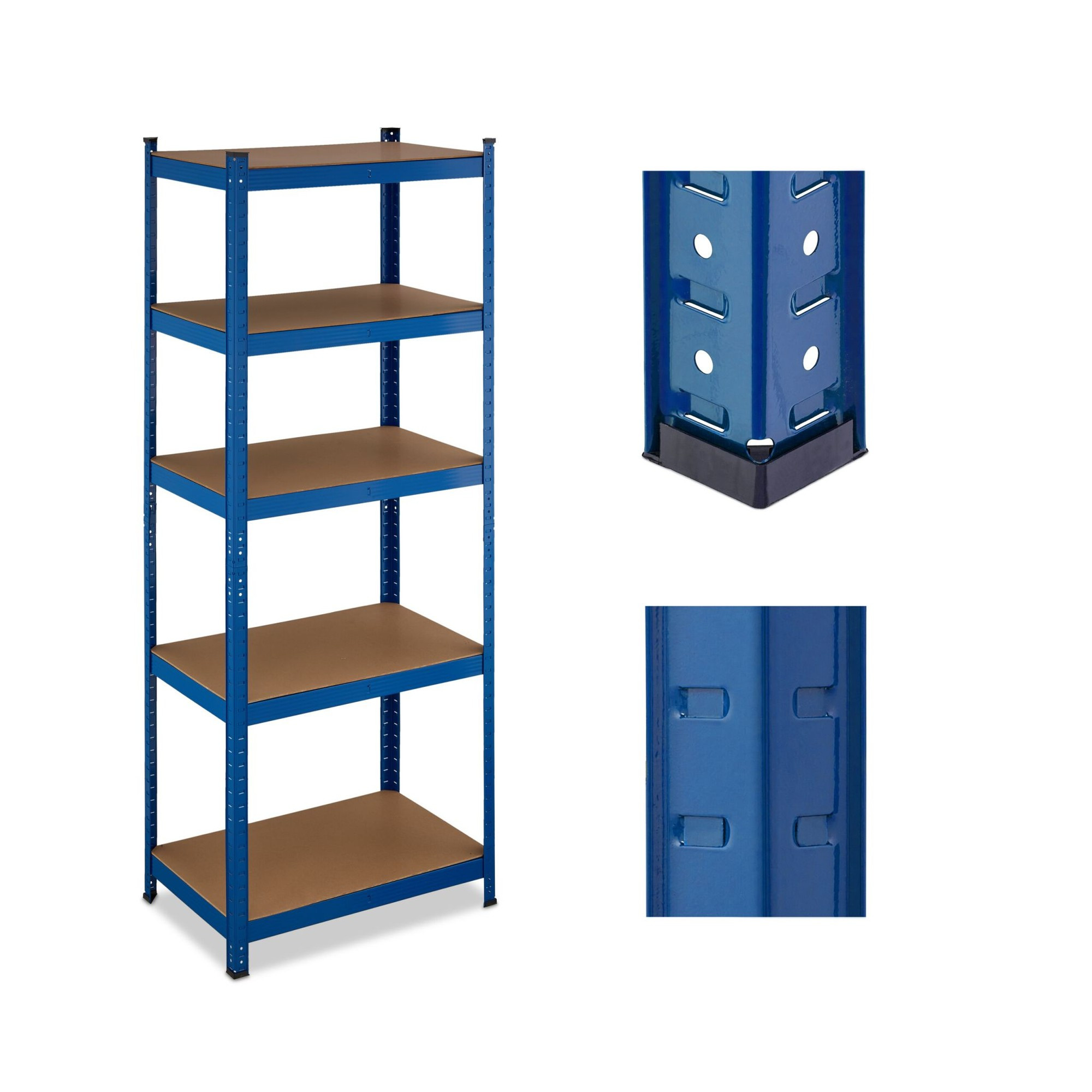 Ripiano blu per carichi elevati 5 livelli