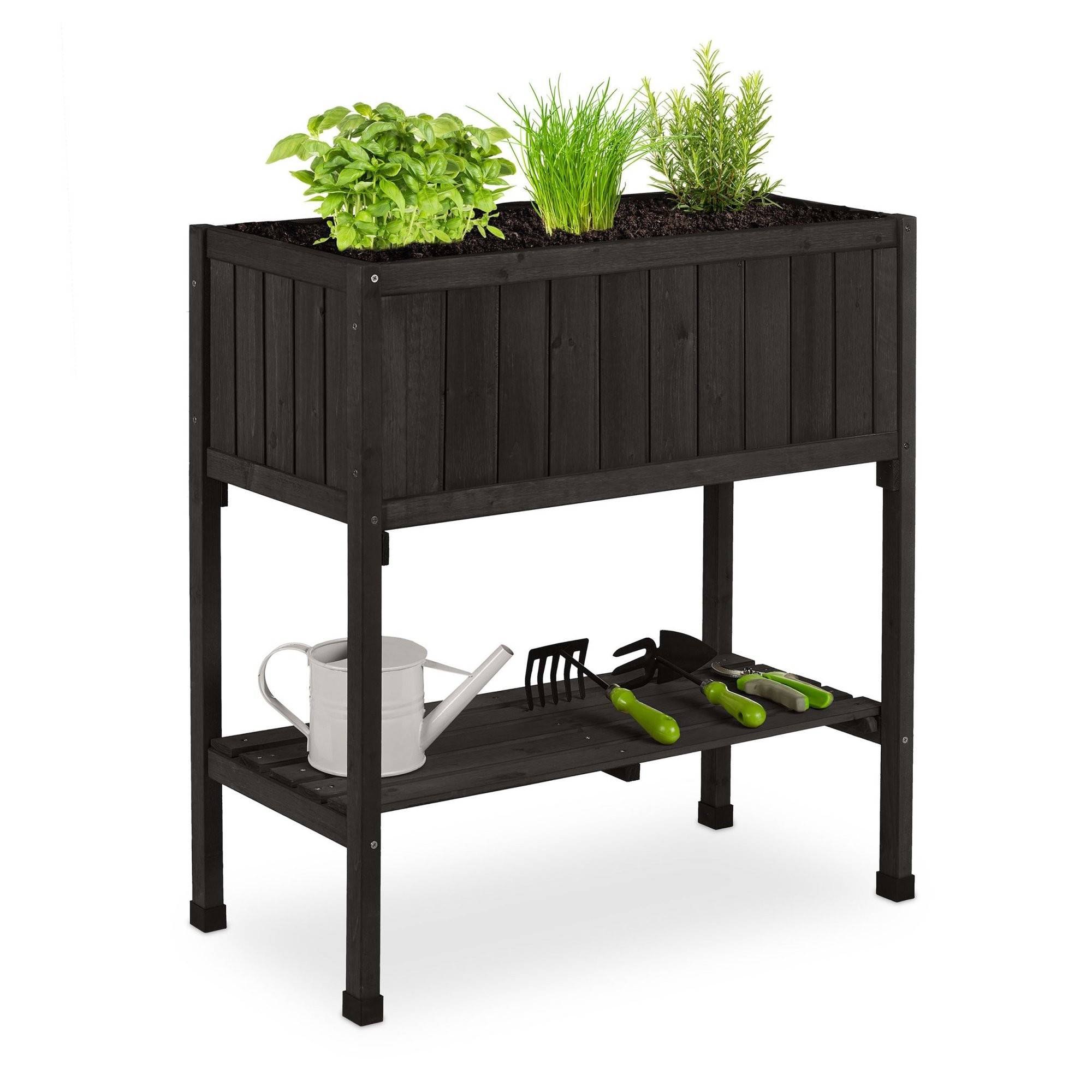 Cama elevada de abetos
