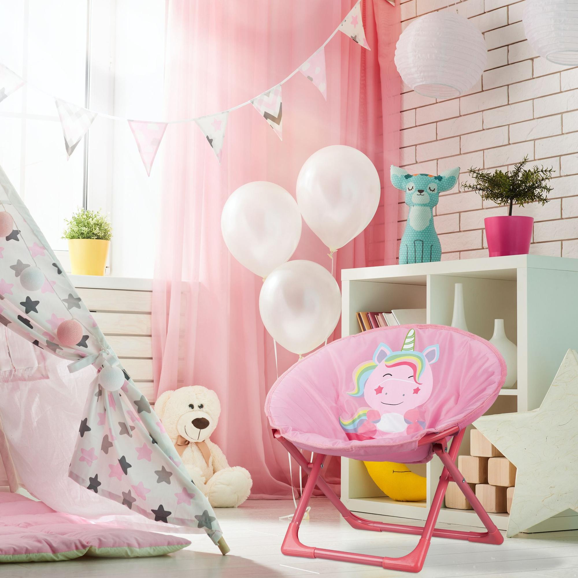 Children's moon chair foldable