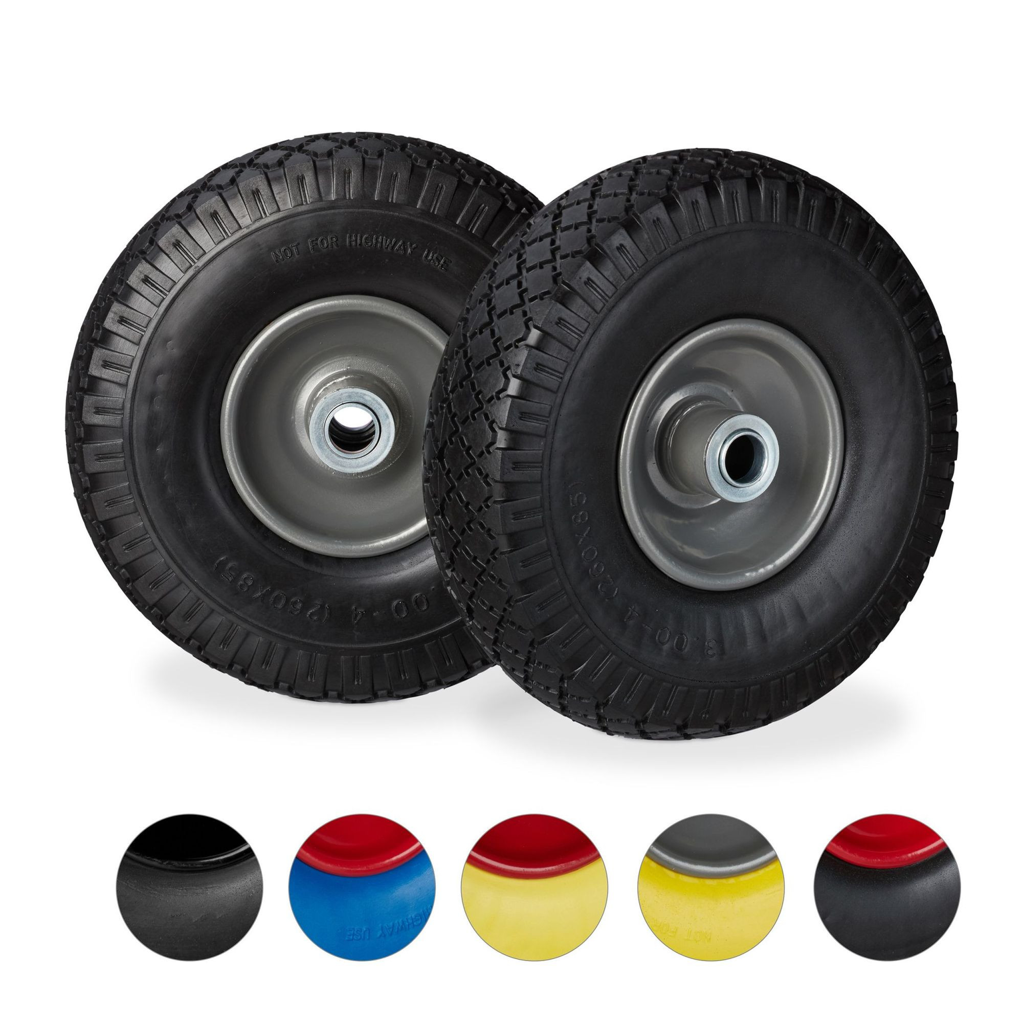 Roues de brouette 2 pièces