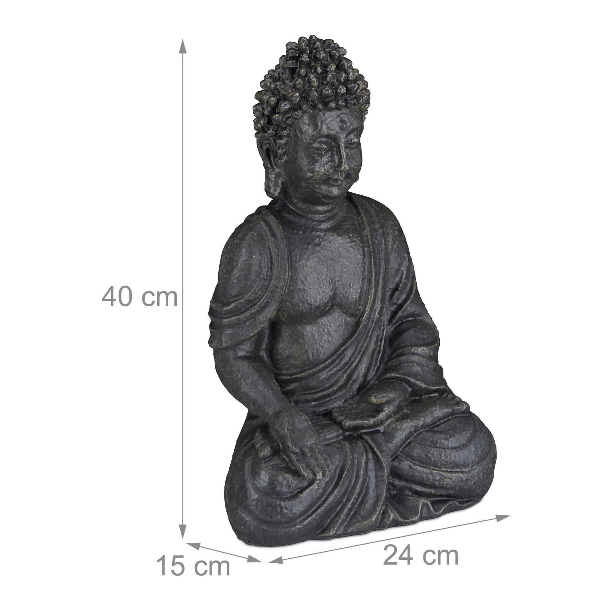 Sitzende Buddha Figur 40 cm