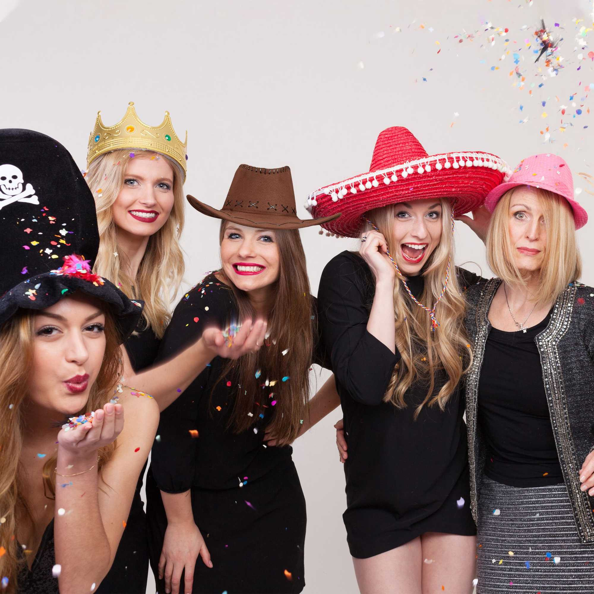 Carnaval met cowboyhoed