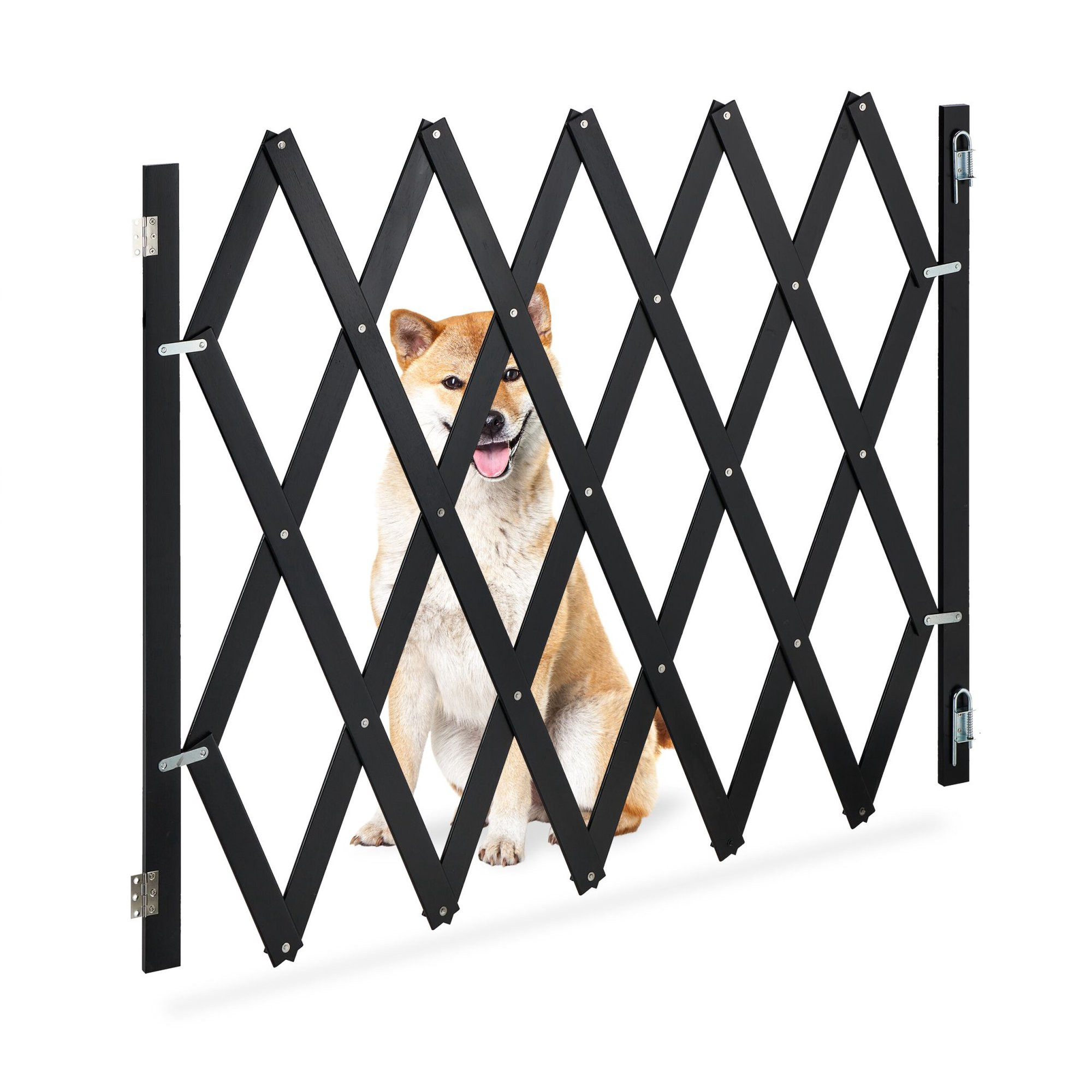 Grille extensible pour chien Noir