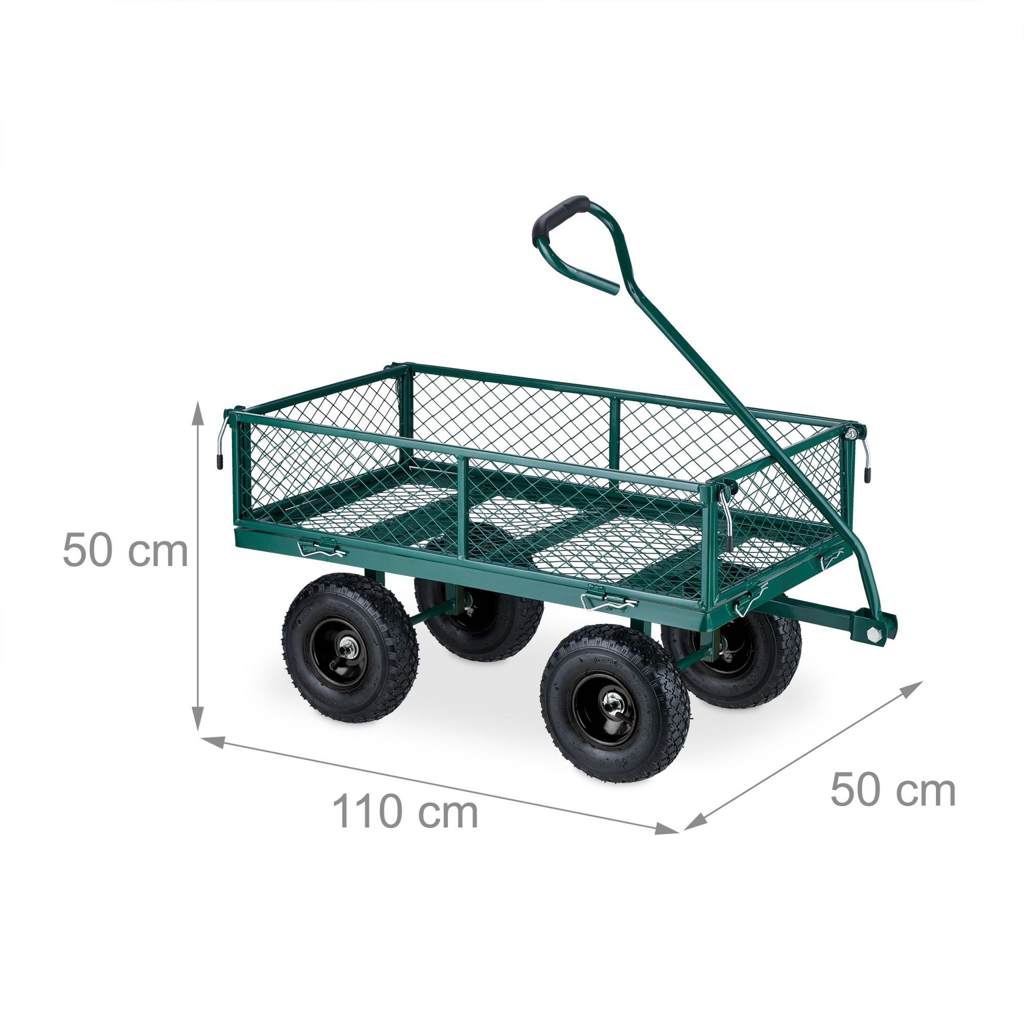 Carrinho de mão verde