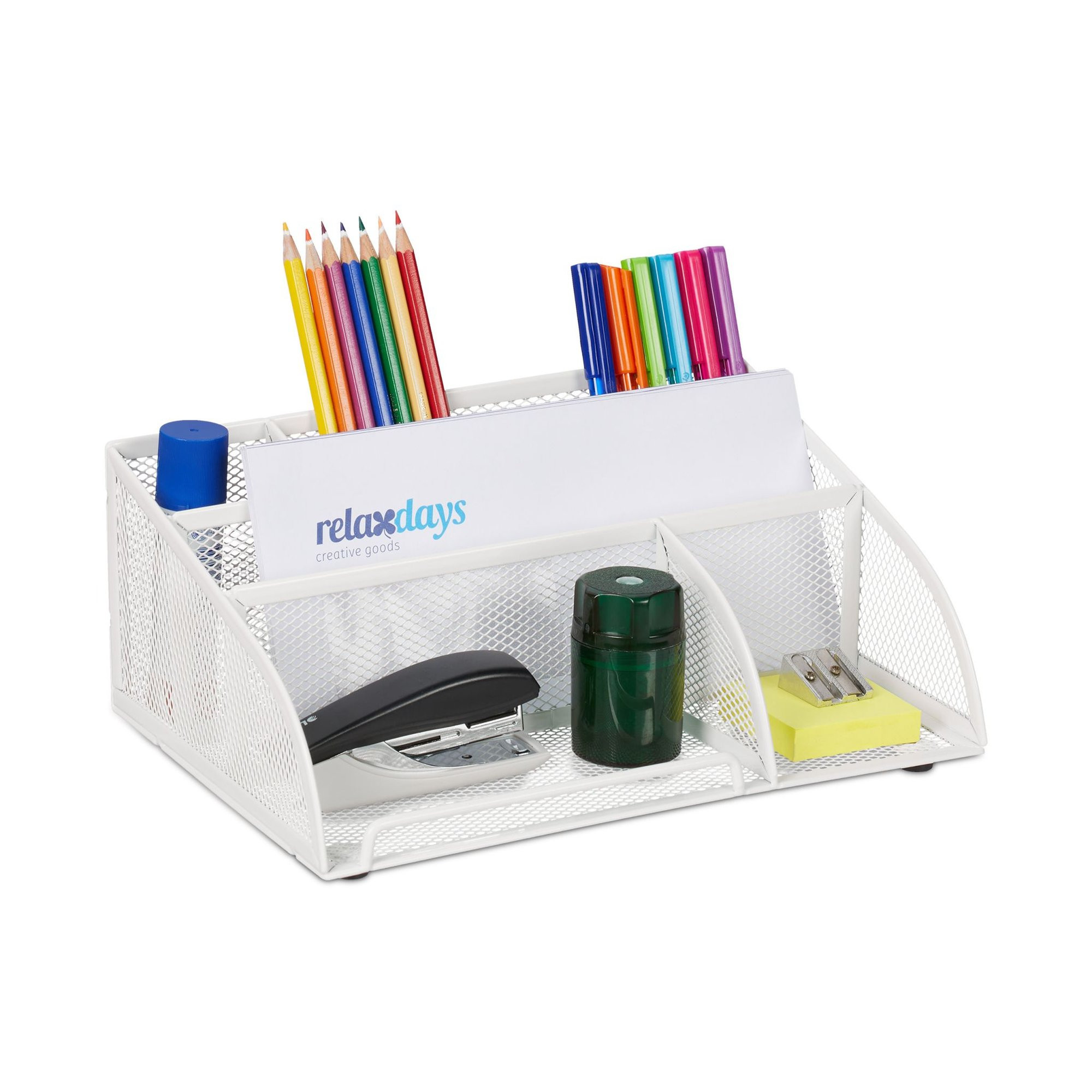 Organisation de bureau avec 5 compartiments