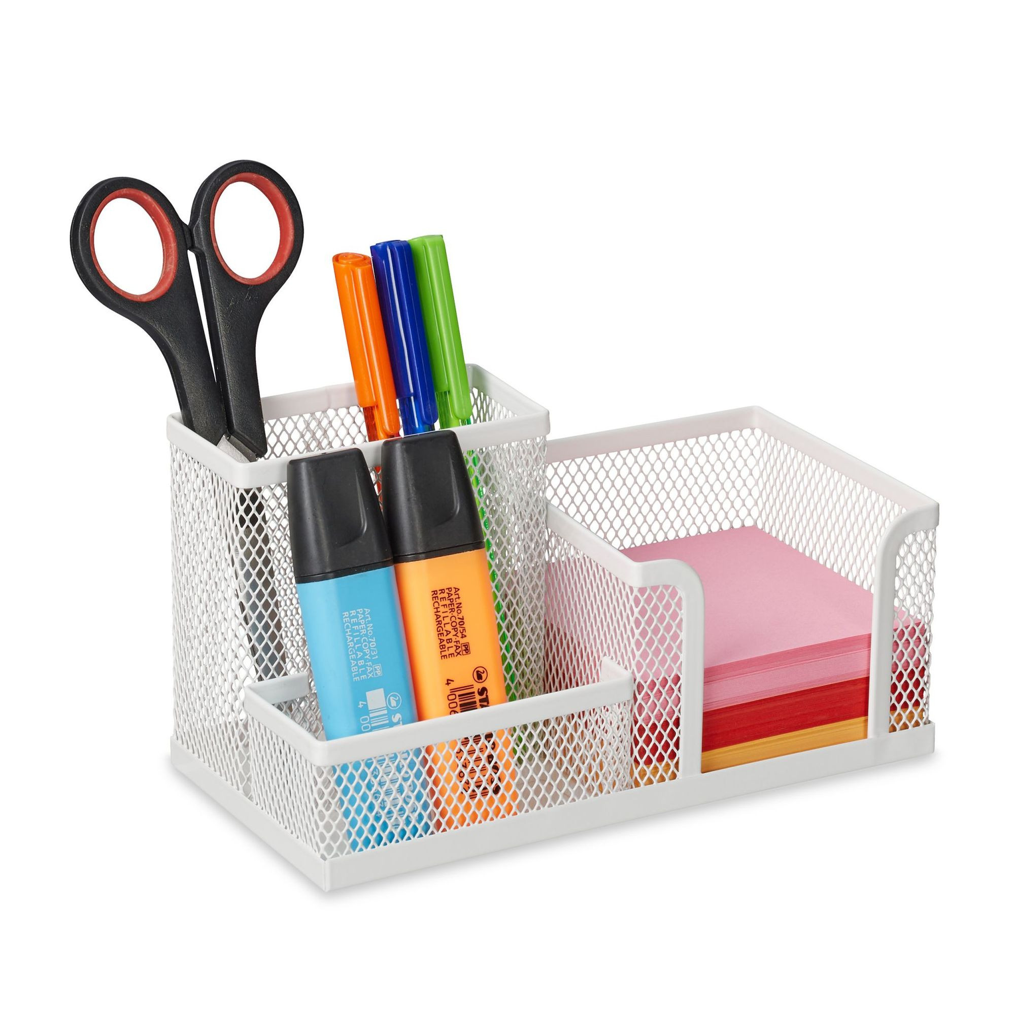 Organisation de bureau avec 3 compartiments