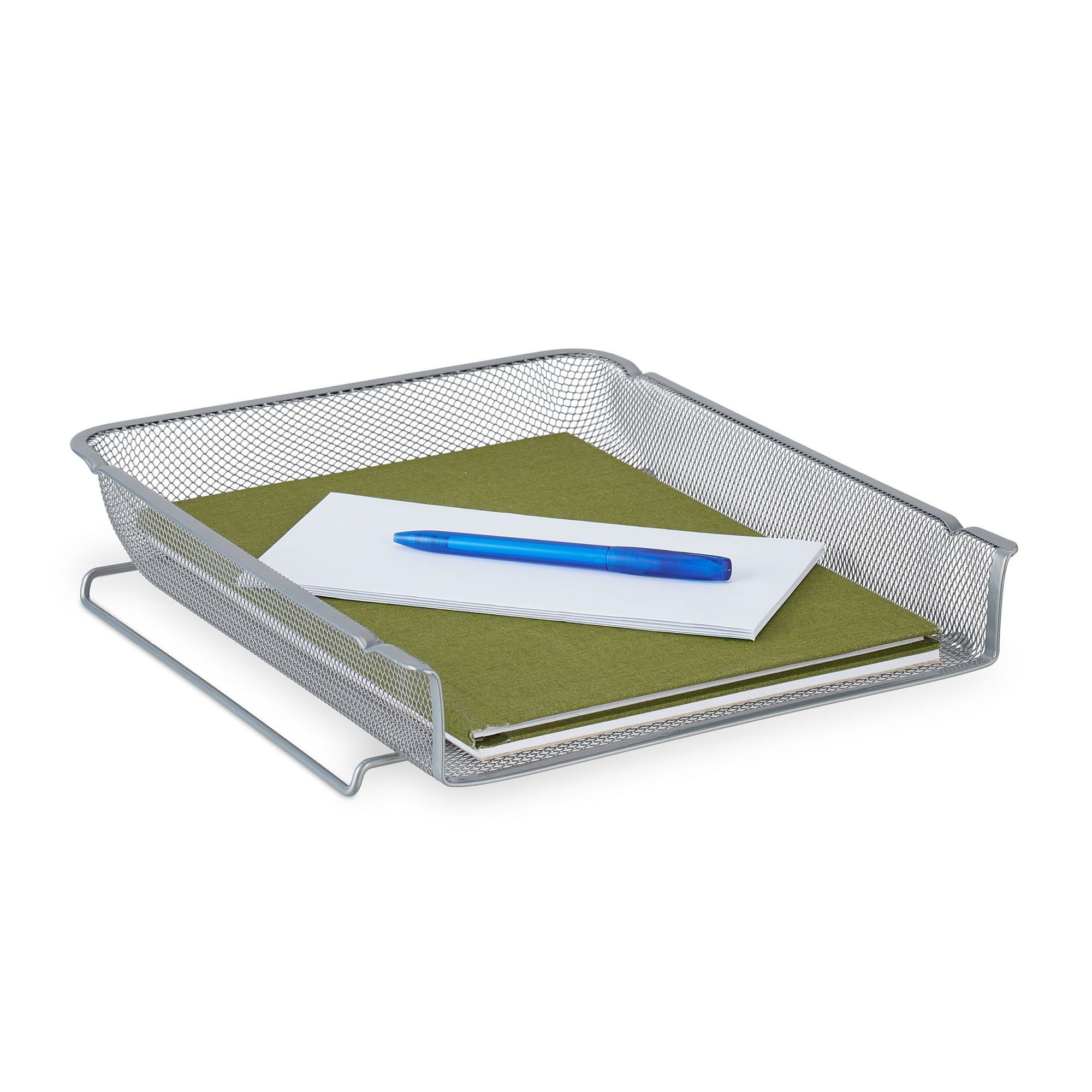 Bac à documents en métal empilable