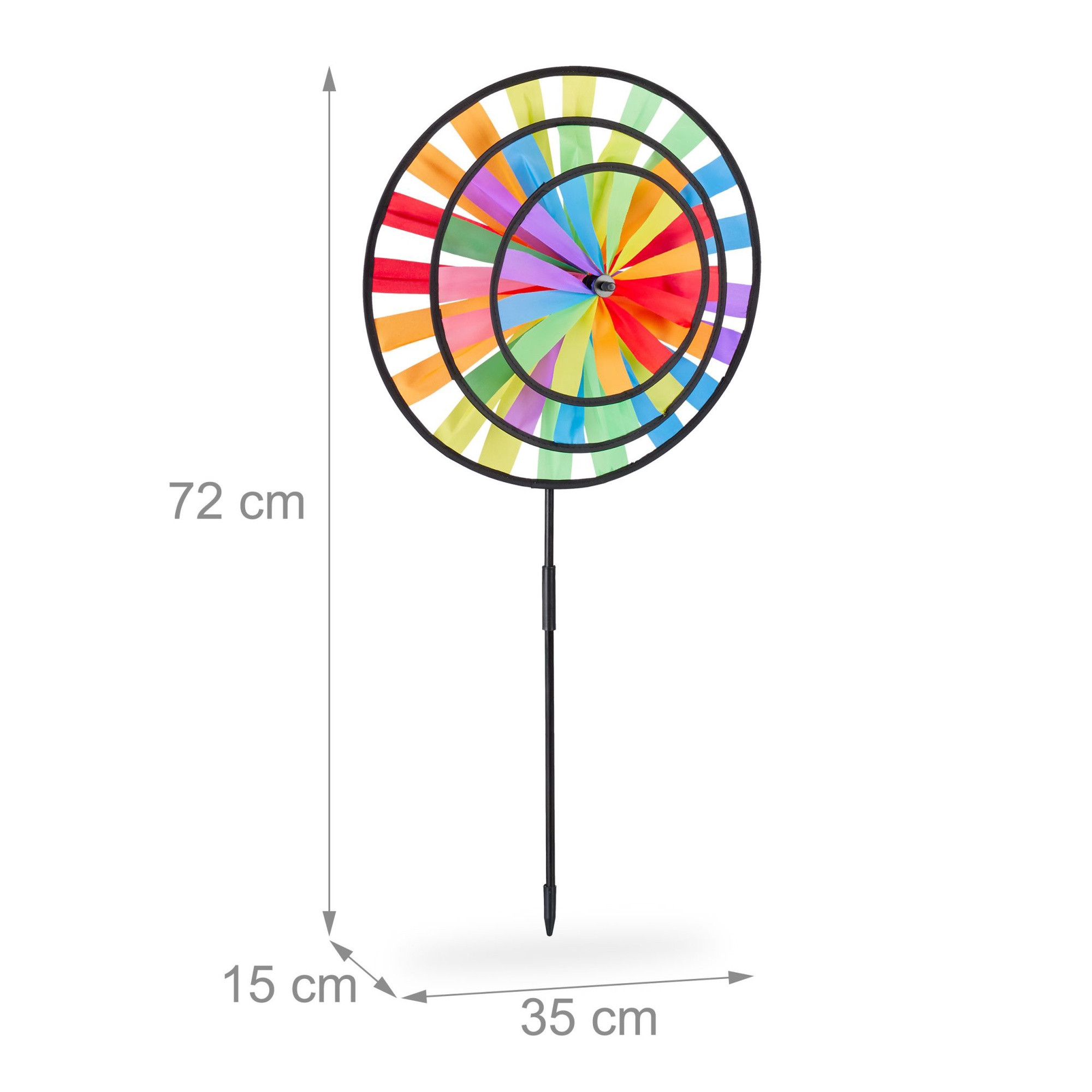 Windmolen Regenboog - Set van 2