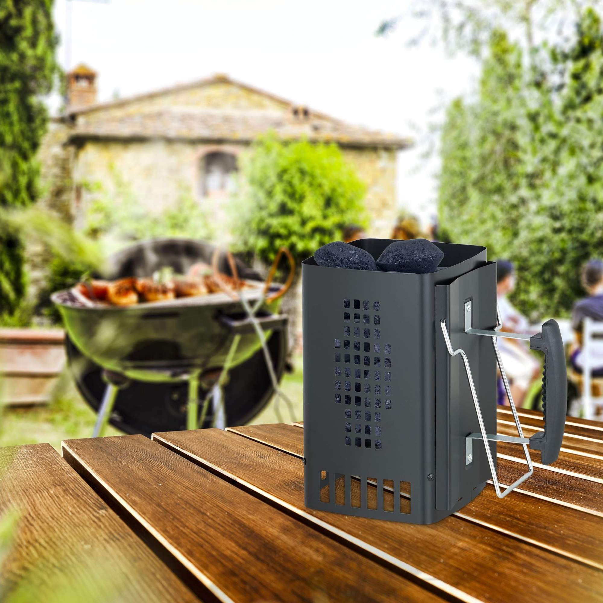 Cheminée pour le grill