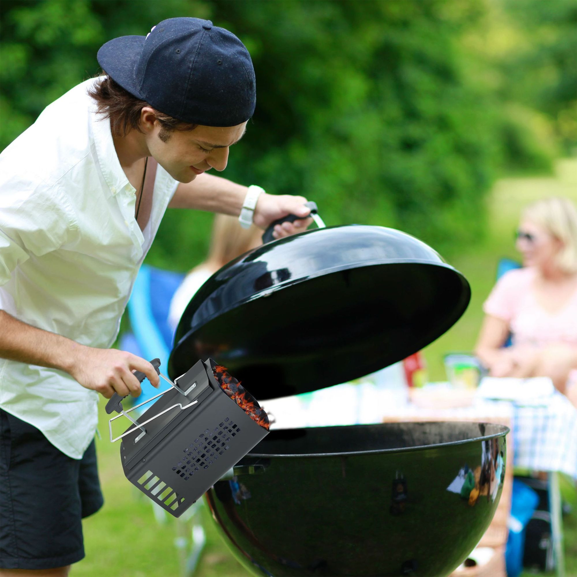 Cheminée pour le grill