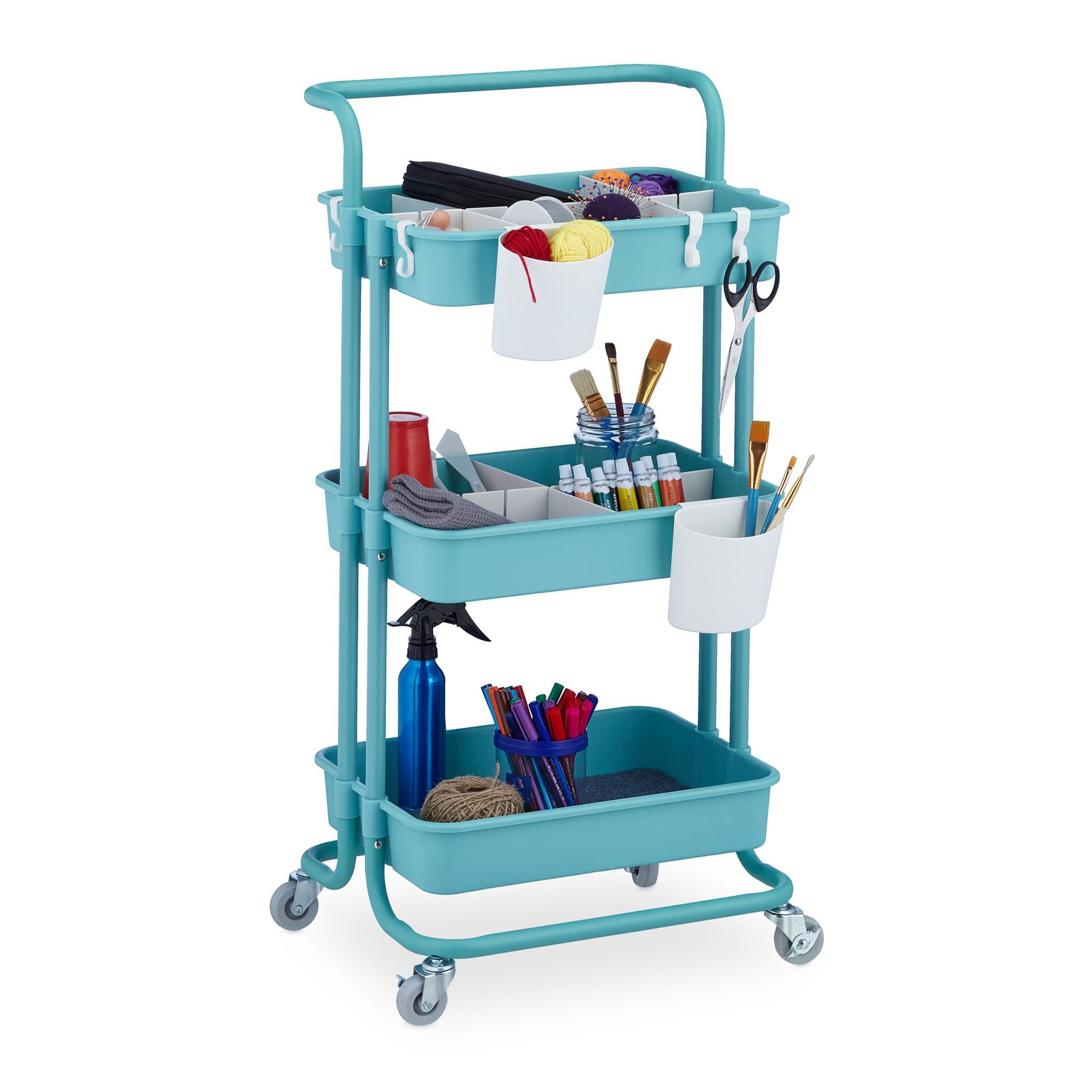 Carrello con 3 ripiani