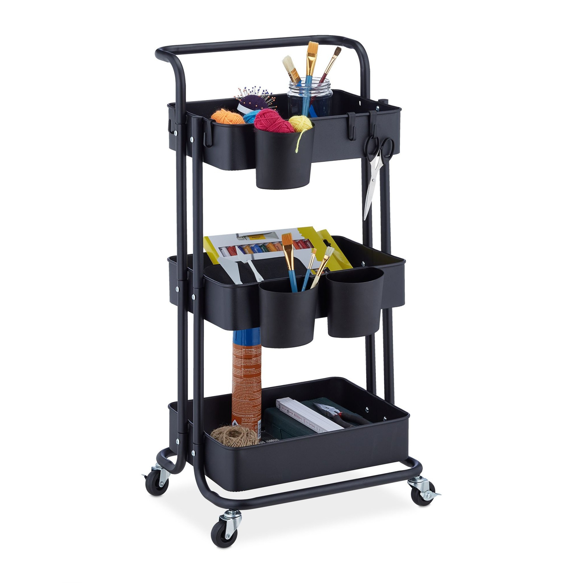 Carrello con 3 ripiani